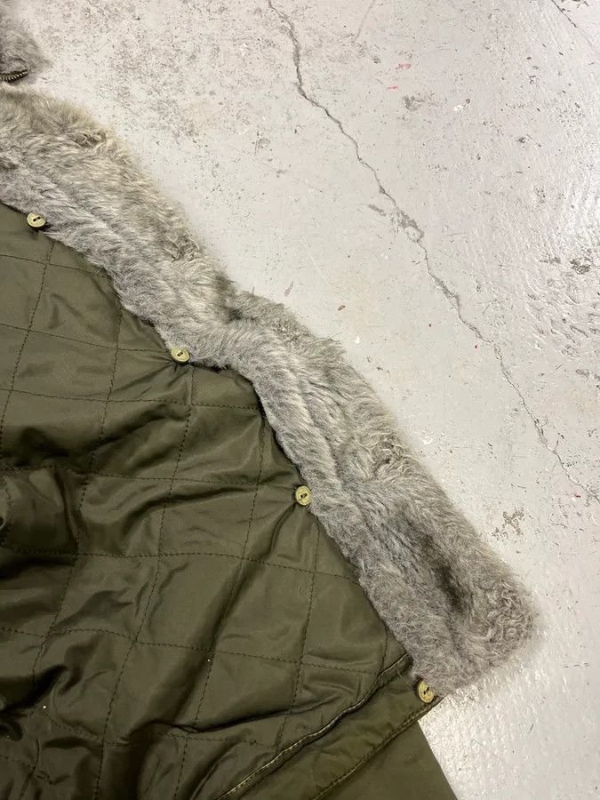 Daniele Alessandrini 2000s Daniele Alessandrini Military Green Multi Pockets Faux Fur Jacket Size US S / EU 44-46 / 1 - 11 Thumbnail