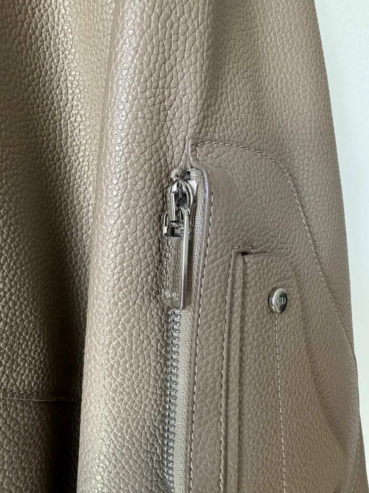 Dior Dior Bomber Leather Jacket Beaver Fur Collar Size US L / EU 52-54 / 3 - 3 Thumbnail