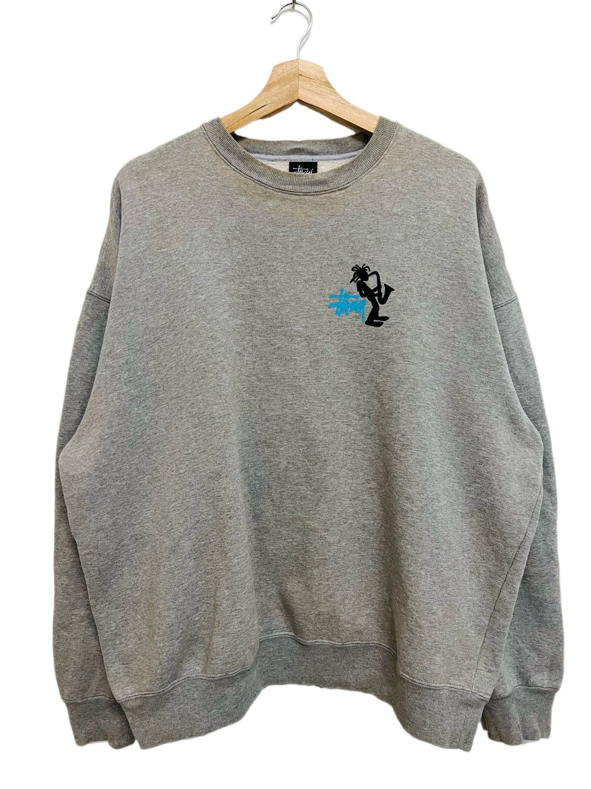 Stussy Vintage Stussy Stick Man Crewneck Sweatshirt Size US L / EU 52-54 / 3 - 2 Thumbnail