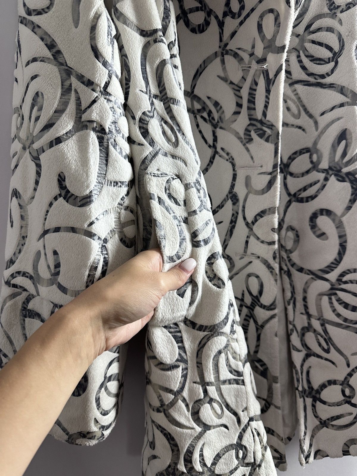 Max Mara Max Mara Abstract Print Wool Coat Size S / US 4 / IT 40 - 5 Thumbnail