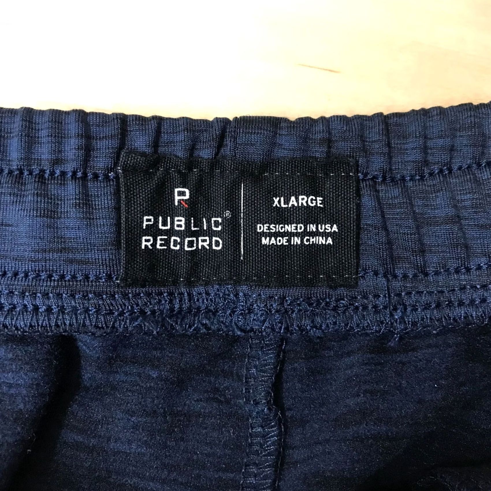 Vintage PUBLIC RECORD Men's XL Polyester Jogger Sweatpants Navy Drawstring Waist Pants Size US 36 / EU 52 - 7 Thumbnail