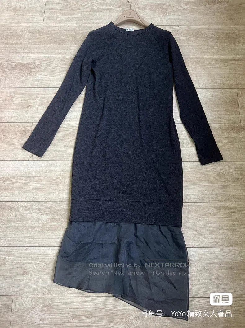 Brunello Cucinelli brunello cucinelli Wool dress Size M / US 6-8 / IT 42-44 - 4 Thumbnail