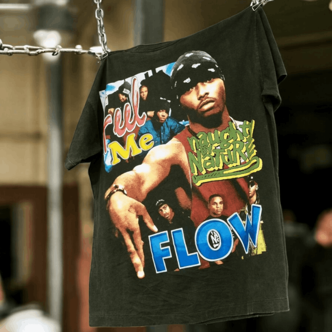 Band Tees × Rap Tees ⚾️ Naughty by Nature Poverty's Paradise Rap Tees Flow shirt Size US XL / EU 56 / 4 - 2 Thumbnail