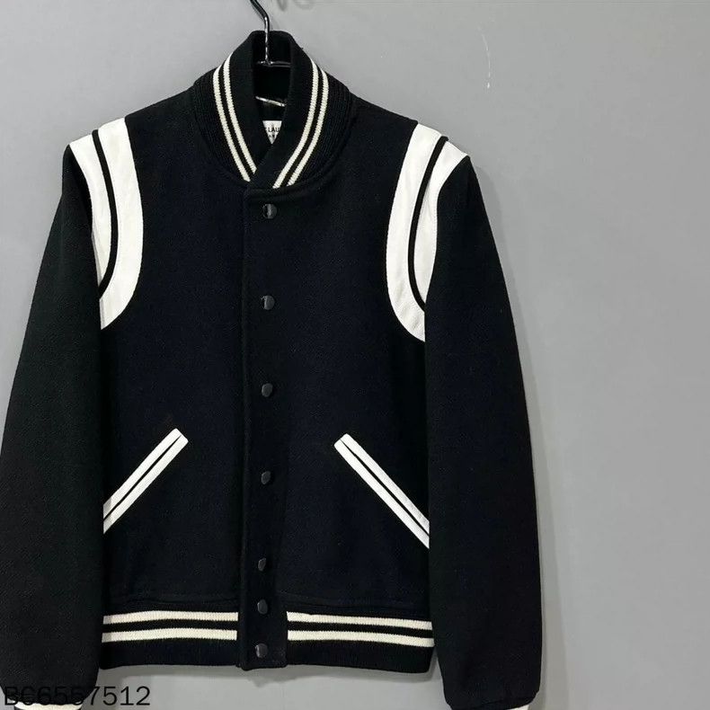 Saint Laurent Paris Saint Laurent Paris size os Classic black and white patchw Size US M / EU 48-50 / 2 - 2 Thumbnail