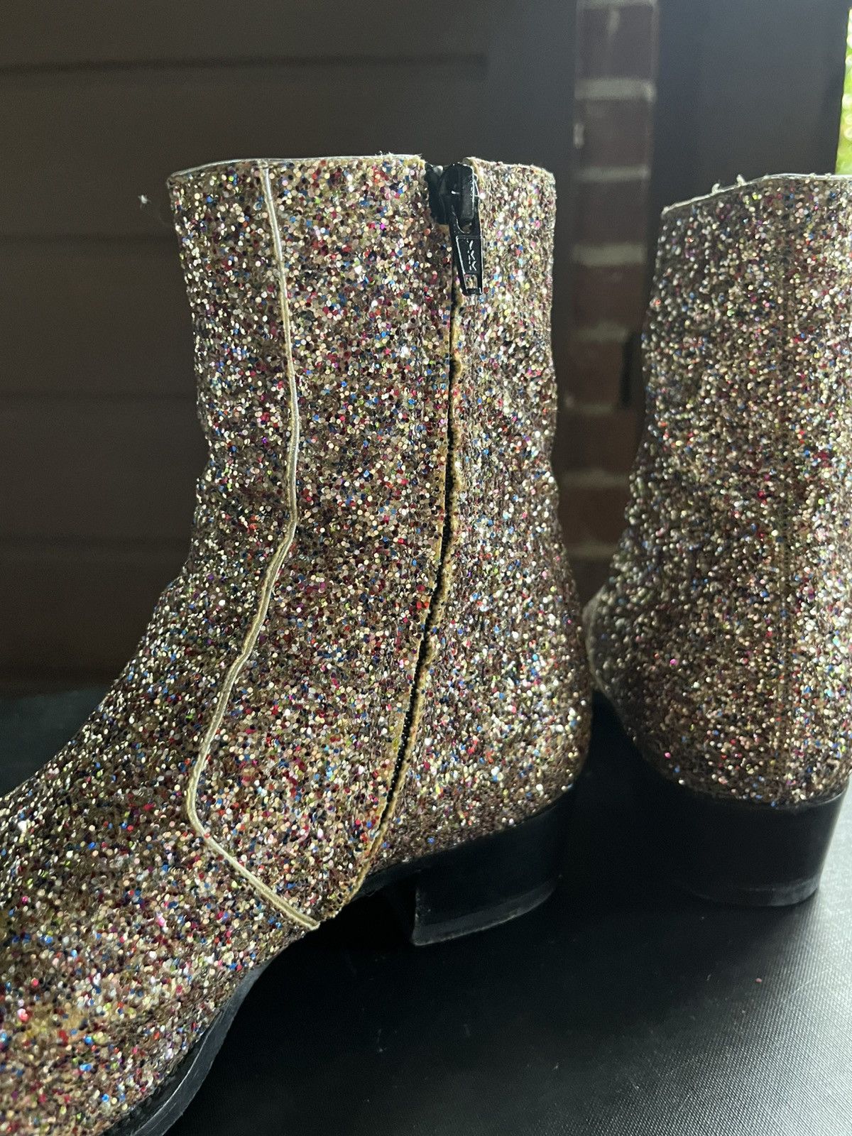 Saint Laurent Paris Saint Laurent Spring/Summer 2016 Glitter Hedi Slimane Boots Size US 6 / EU 39 - 7 Thumbnail
