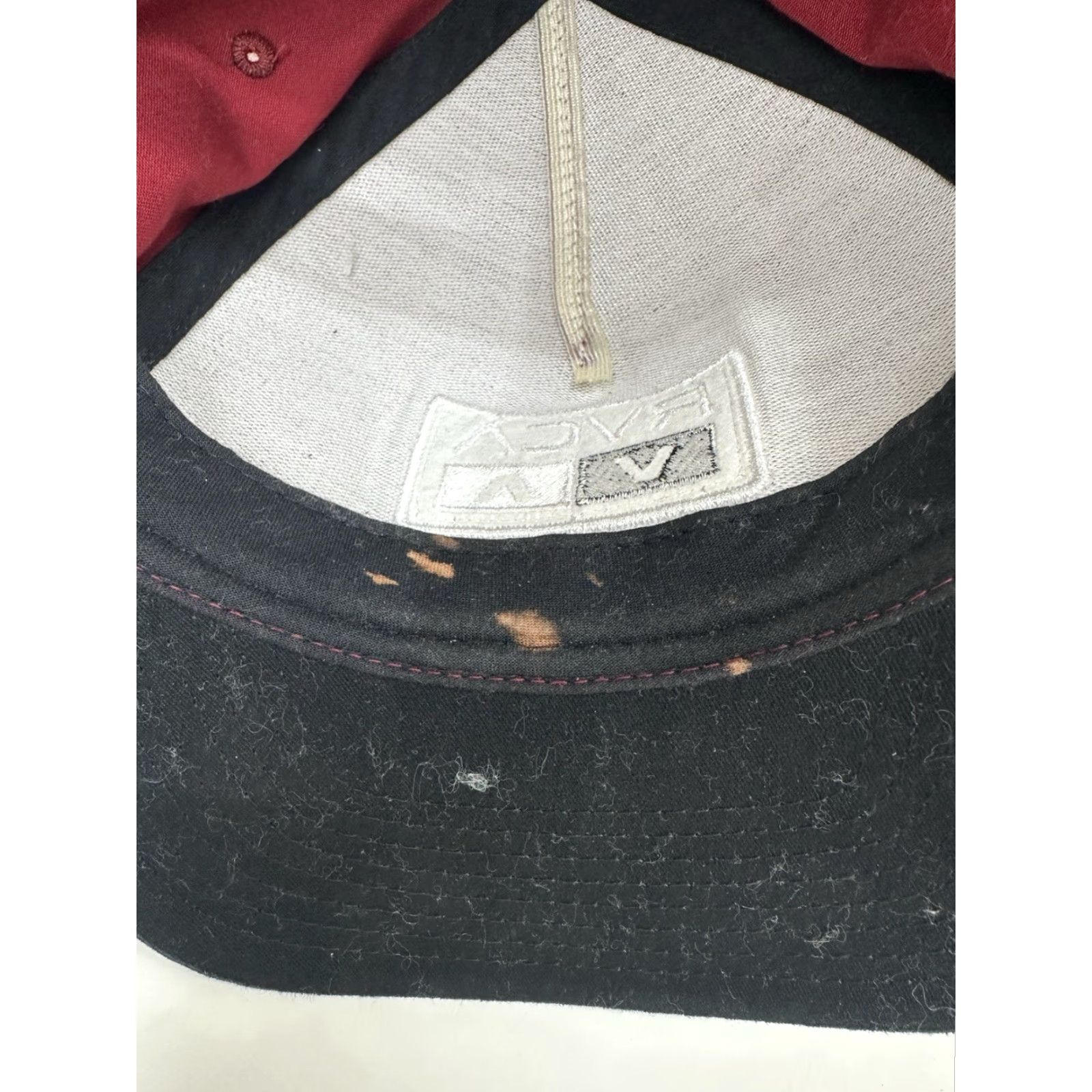 RVCA RVCA Snapback Hat Flat Brim Black Logo Adjustable Mid Fit Cap Mens One Size Hat Size ONE SIZE - 4 Thumbnail