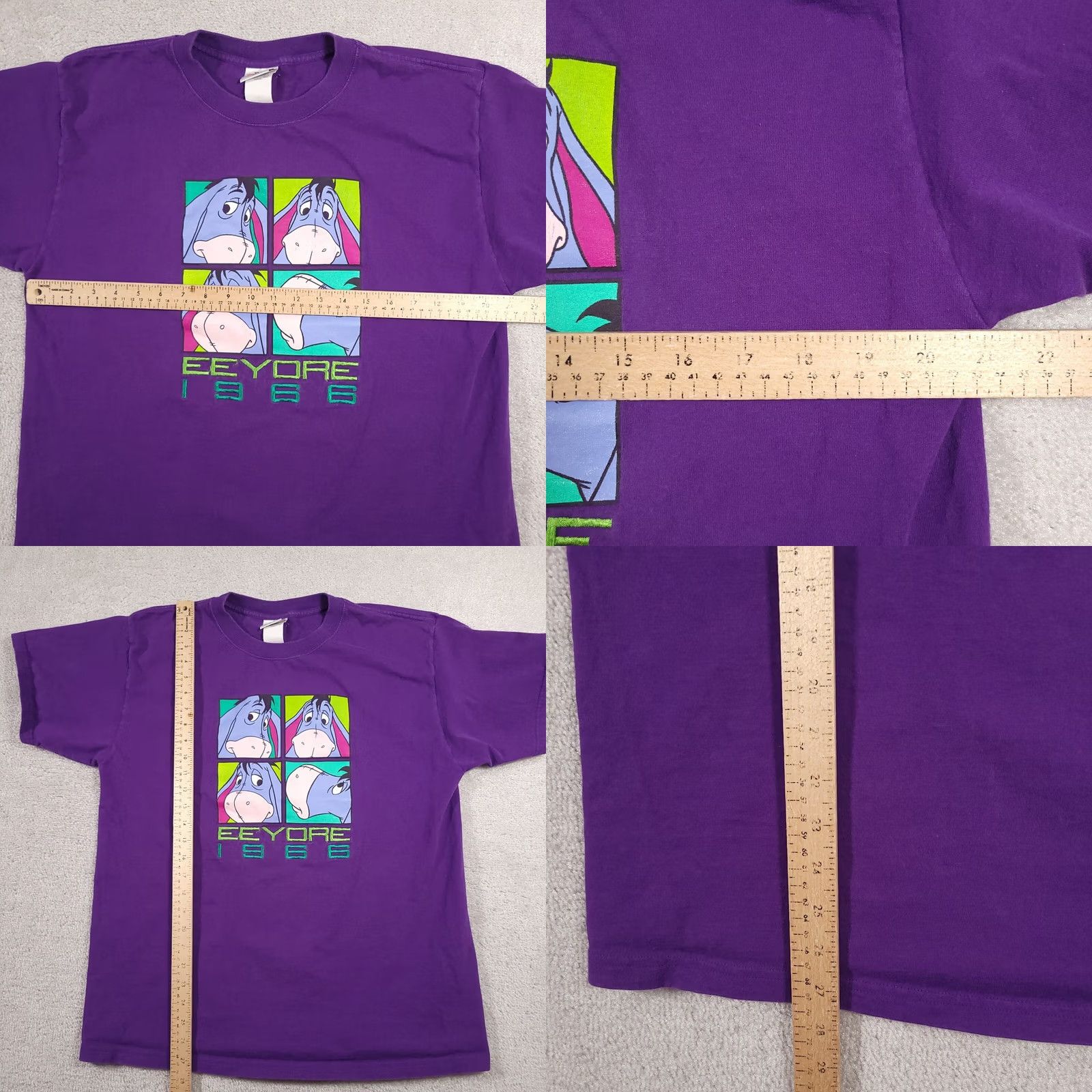 Disney VINTAGE Disney The Disney Store Eeyore T-Shirt Adult L Purple Embroidered USA Shirt Mens 90s Cartoon Size US L / EU 52-54 / 3 - 8 Thumbnail