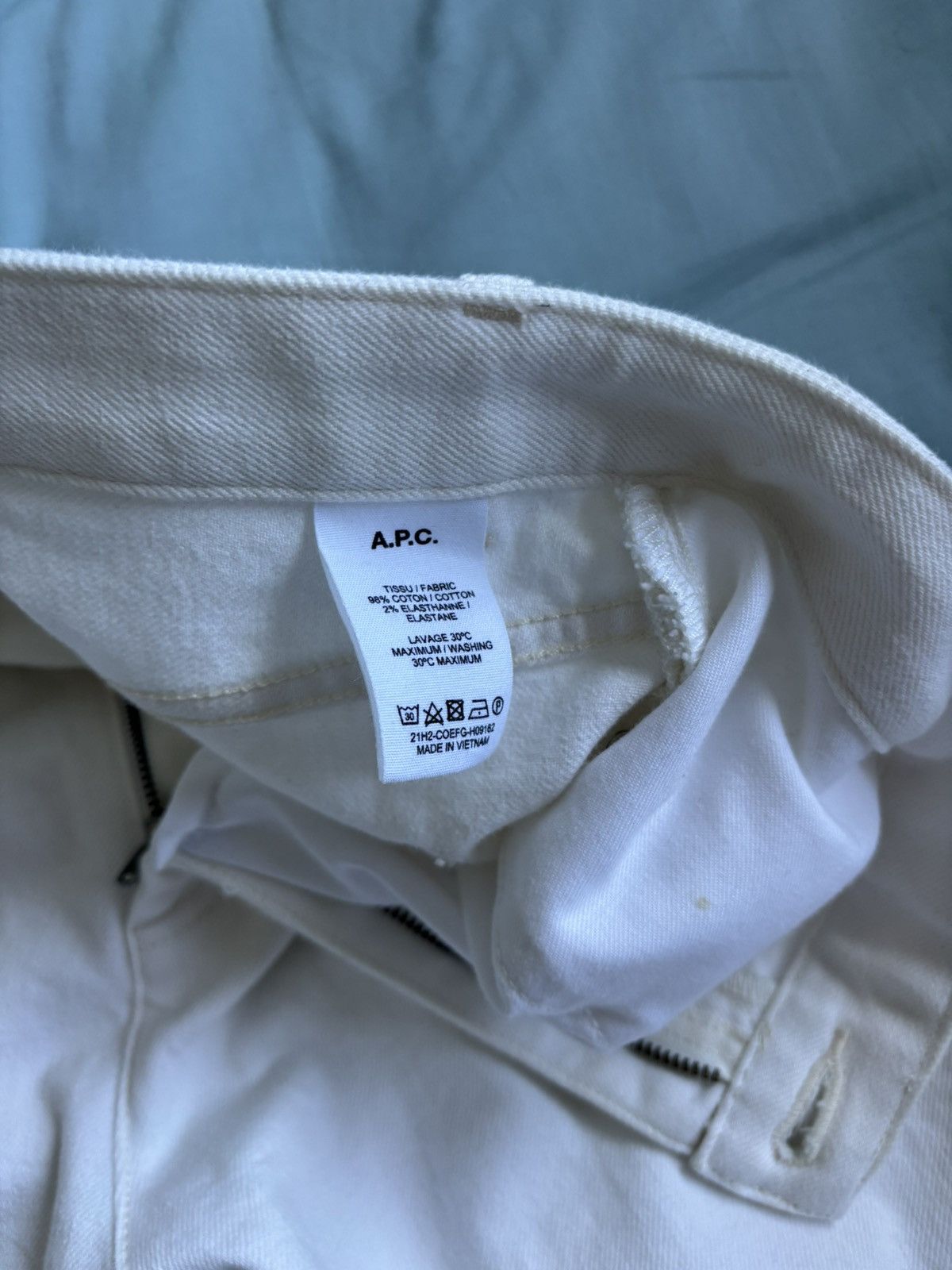 A.P.C. White APC slim jeans worn once Size US 34 / EU 50 - 4 Thumbnail