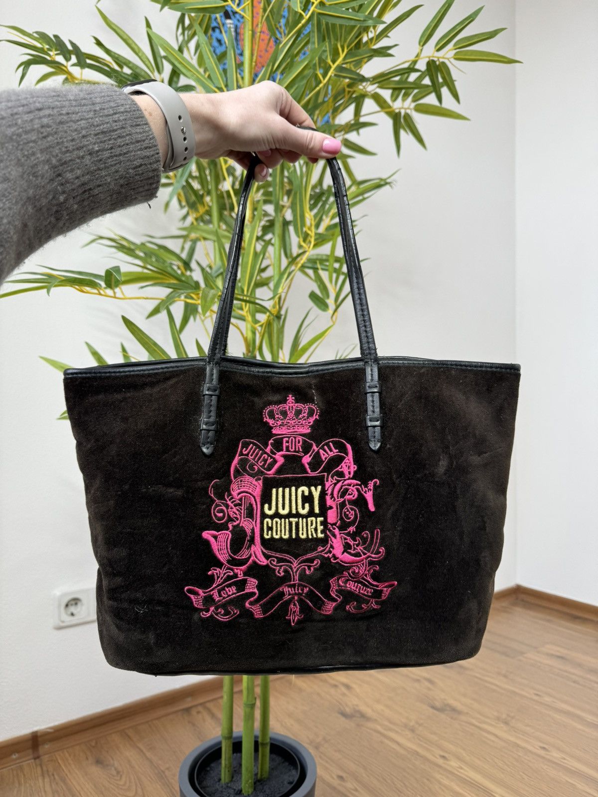 Juicy Couture VINTAGE VELOUR JUICY COUTURE BROWN 2000s BAG Size ONE SIZE - 1 Thumbnail