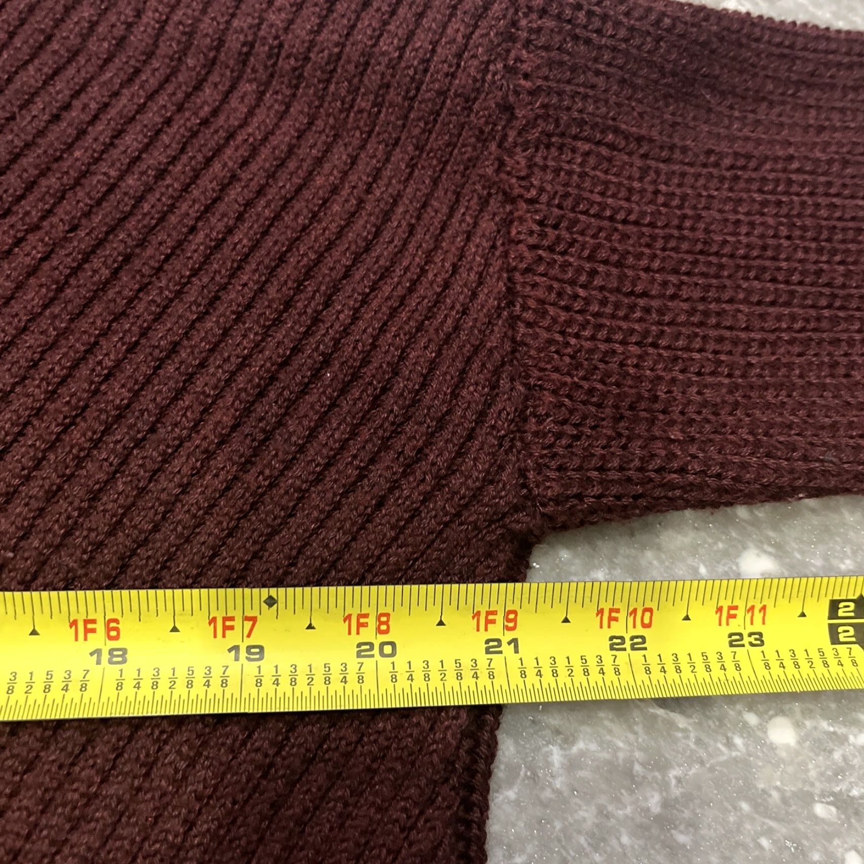 Athleta Athleta Sweater Burgundy 45% Merino Extra Fine Wool Sz XS Size XS / US 0-2 / IT 36-38 - 3 Thumbnail