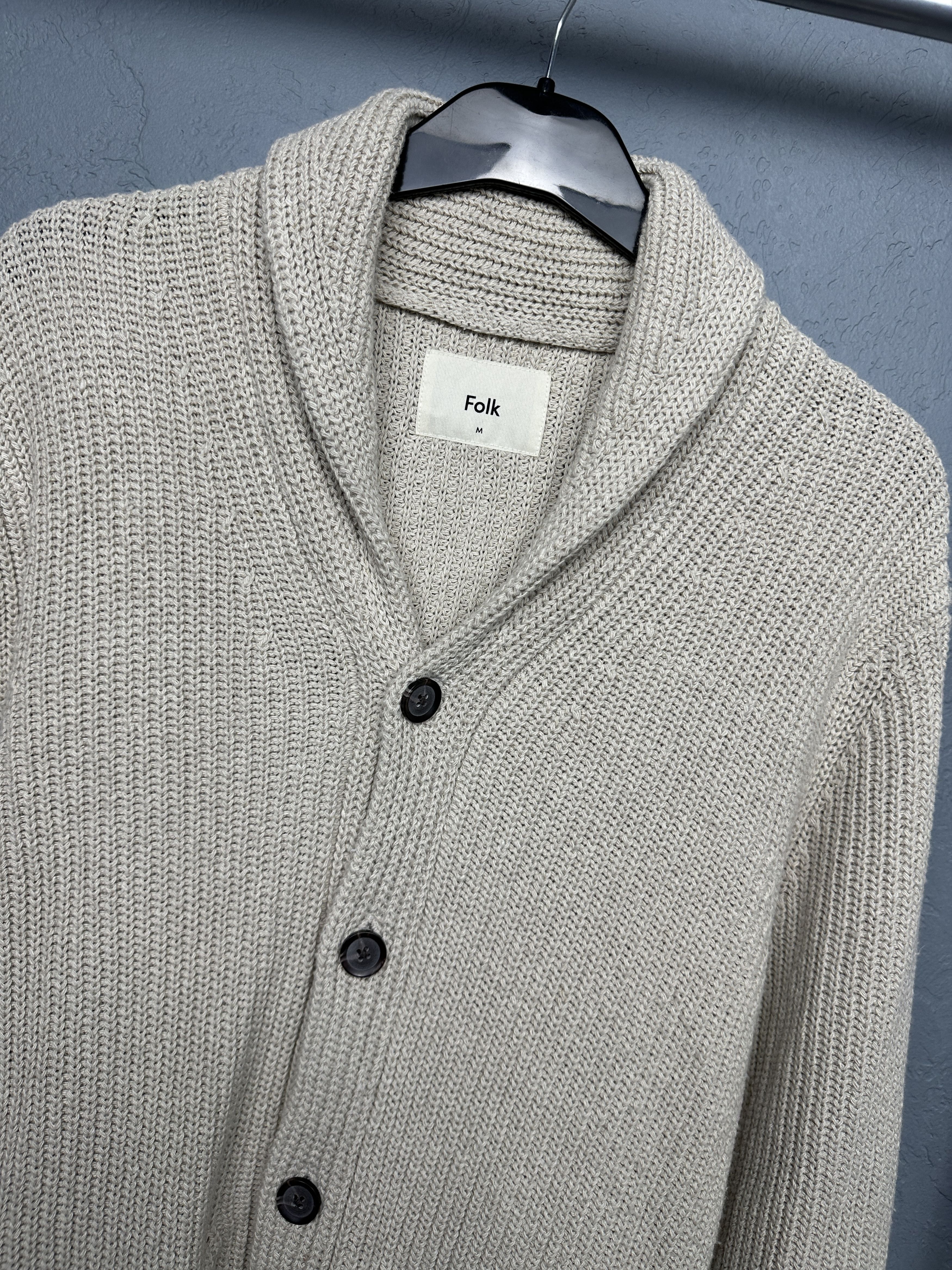 Folk Folk Mens Knit Cardigan Sweater Size US M / EU 48-50 / 2 - 2 Thumbnail