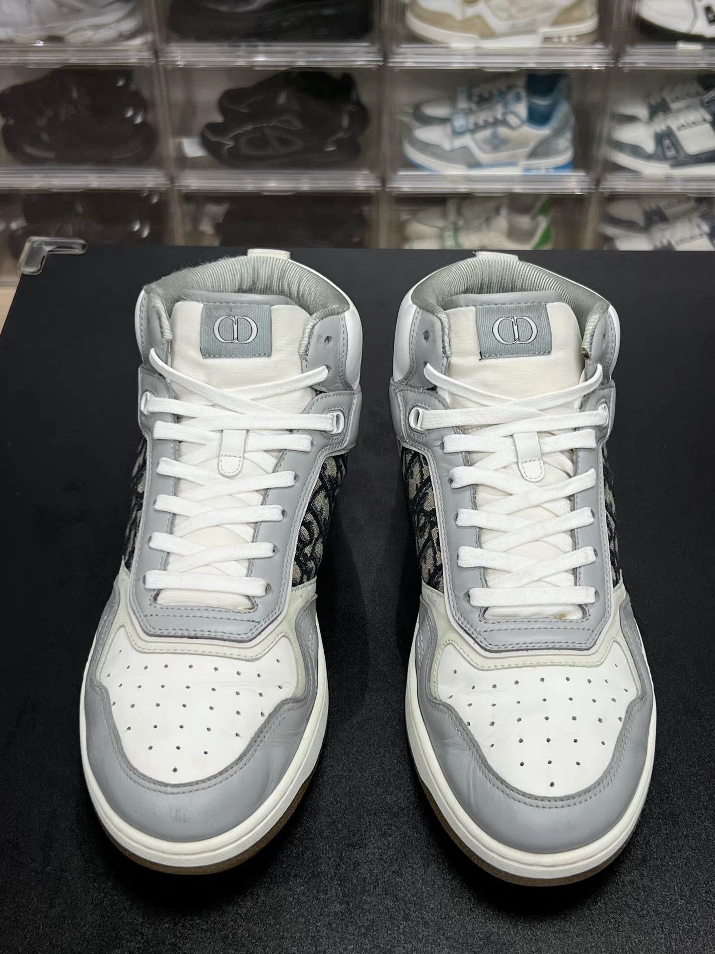 Dior DIOR B27 High-Top Gray White K15 Size US 11 / EU 44 - 2 Thumbnail