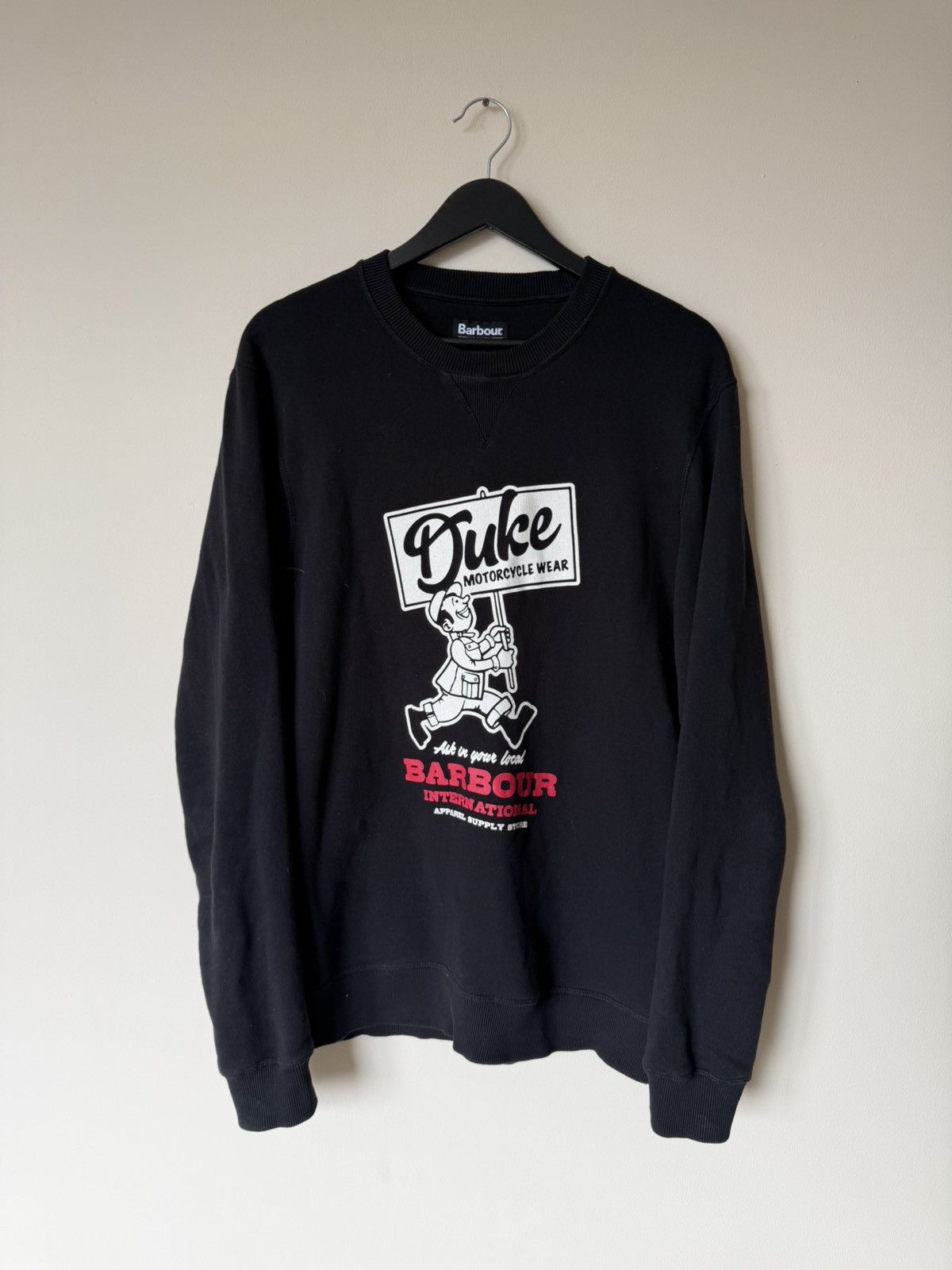 Barbour Barbour International Black Sweatshirt Size M Size US M / EU 48-50 / 2 - 6 Thumbnail
