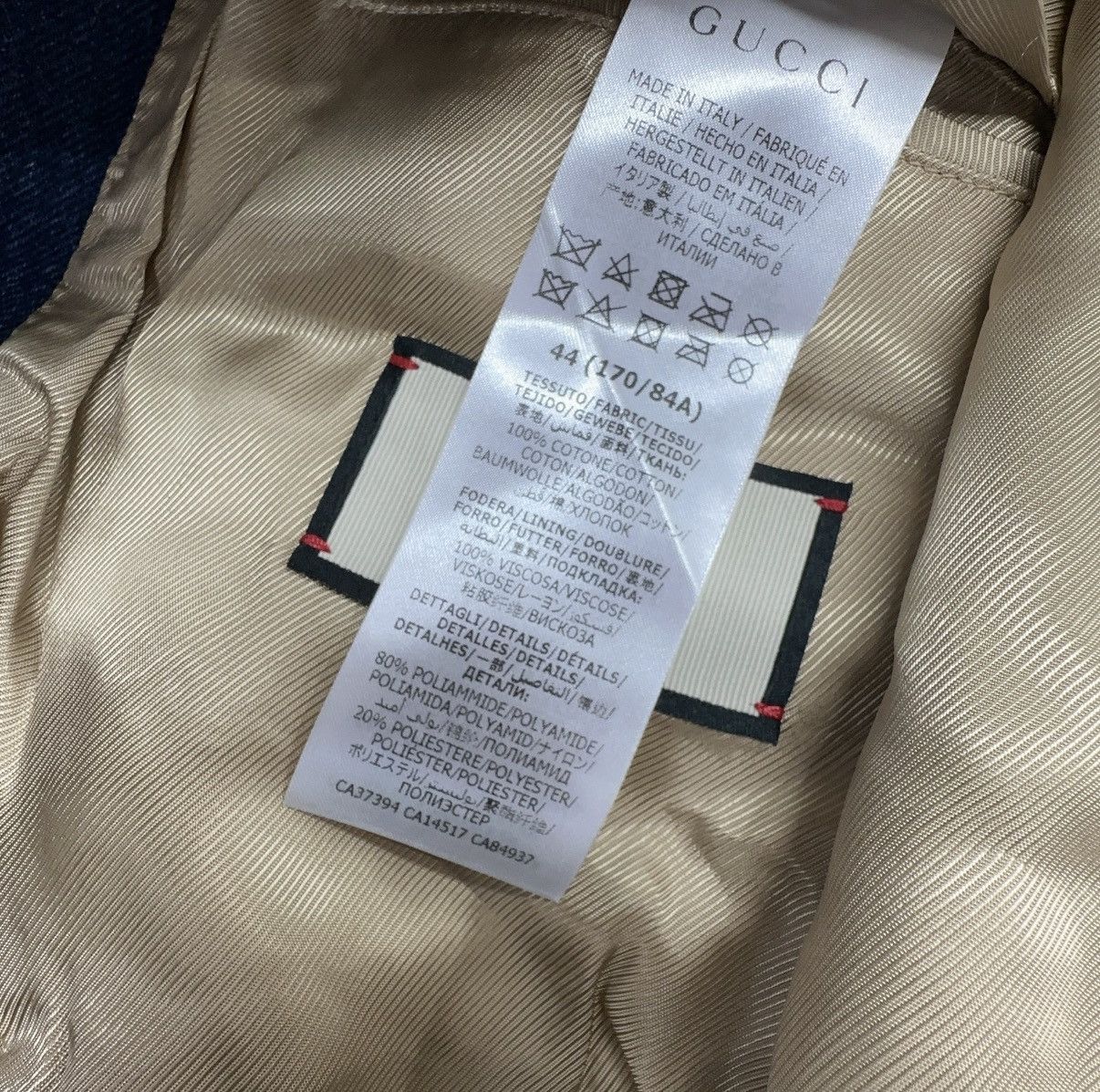 Gucci Gucci Web Stripe & Horsebit Logo Denim Jacket Size US S / EU 44-46 / 1 - 3 Thumbnail