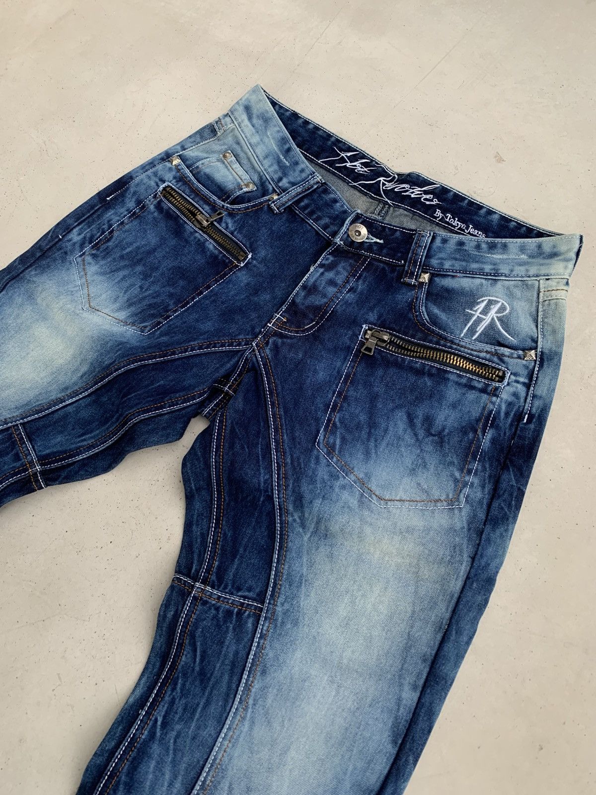 If Six Was Nine Hot Revolver Jeans Vintage Avantgarde Style Denim Rare Size US 32 / EU 48 - 5 Thumbnail