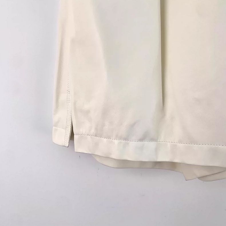 Loewe Loewe sizeS Light white sheepskin pull cord casual shorts Size 28" / US 6 / IT 42 - 4 Thumbnail