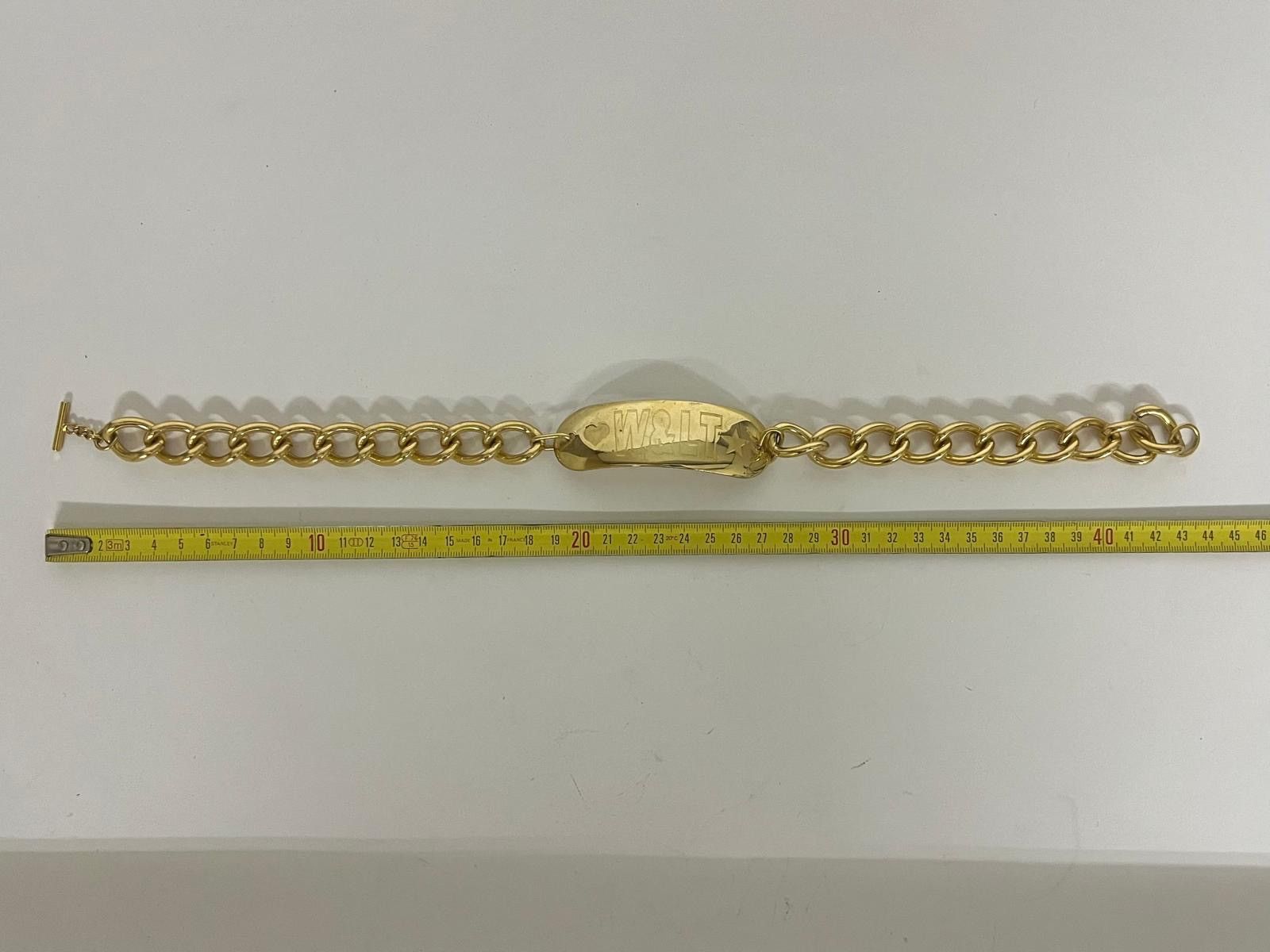 Walter Van Beirendonck 🪙 Vintage W&LT Gold Chain Choker — Archive Size ONE SIZE - 3 Thumbnail