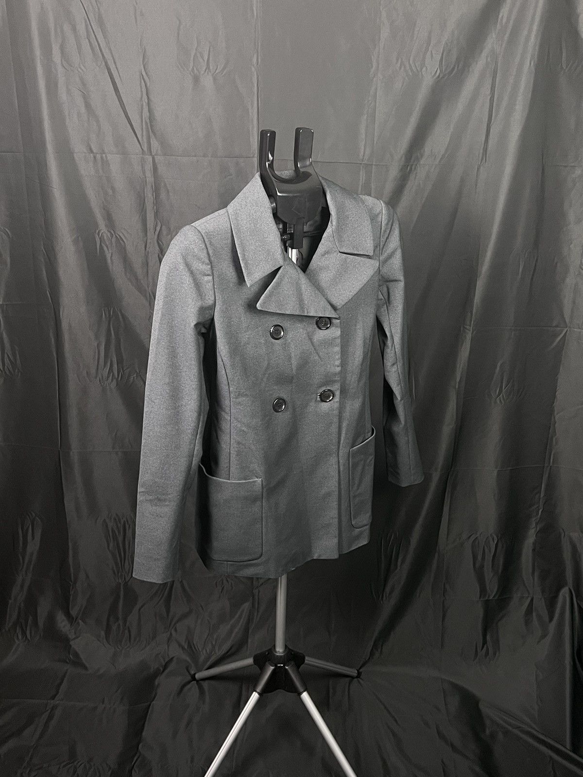 Designer × Prada 🔴 RARE Prada grey nylon coat made in Ukraine Size M / US 6-8 / IT 42-44 - 2 Thumbnail