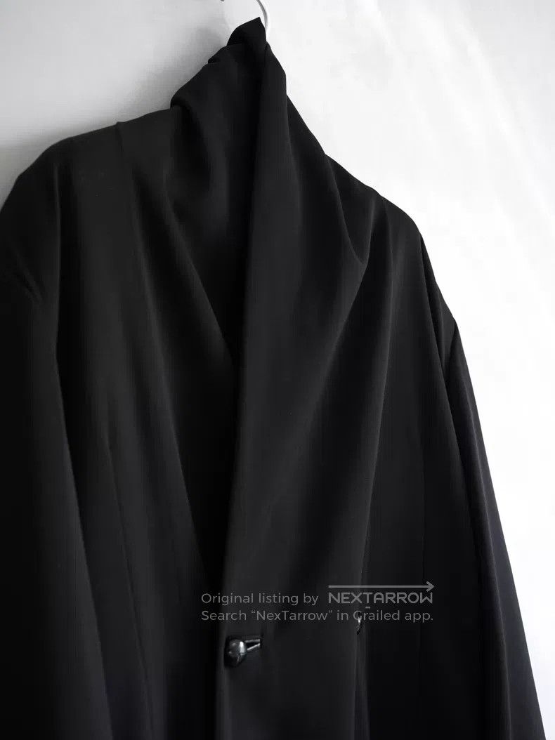 Yohji Yamamoto Yohji Yamamoto 85AW wool coat with walnut buttons and shaw Size US L / EU 52-54 / 3 - 5 Thumbnail