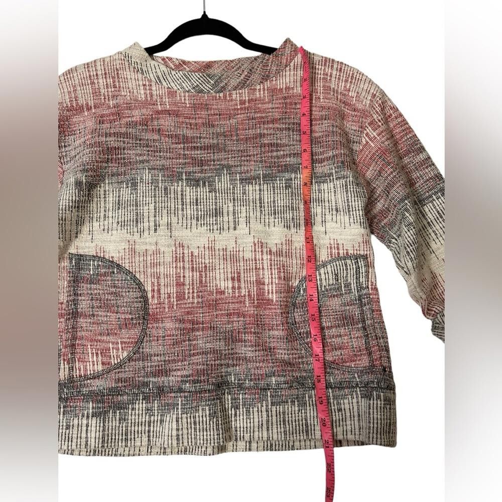 Designer Anthropologie l Postmark Woven Sweatshirt XS Size XS / US 0-2 / IT 36-38 - 4 Thumbnail
