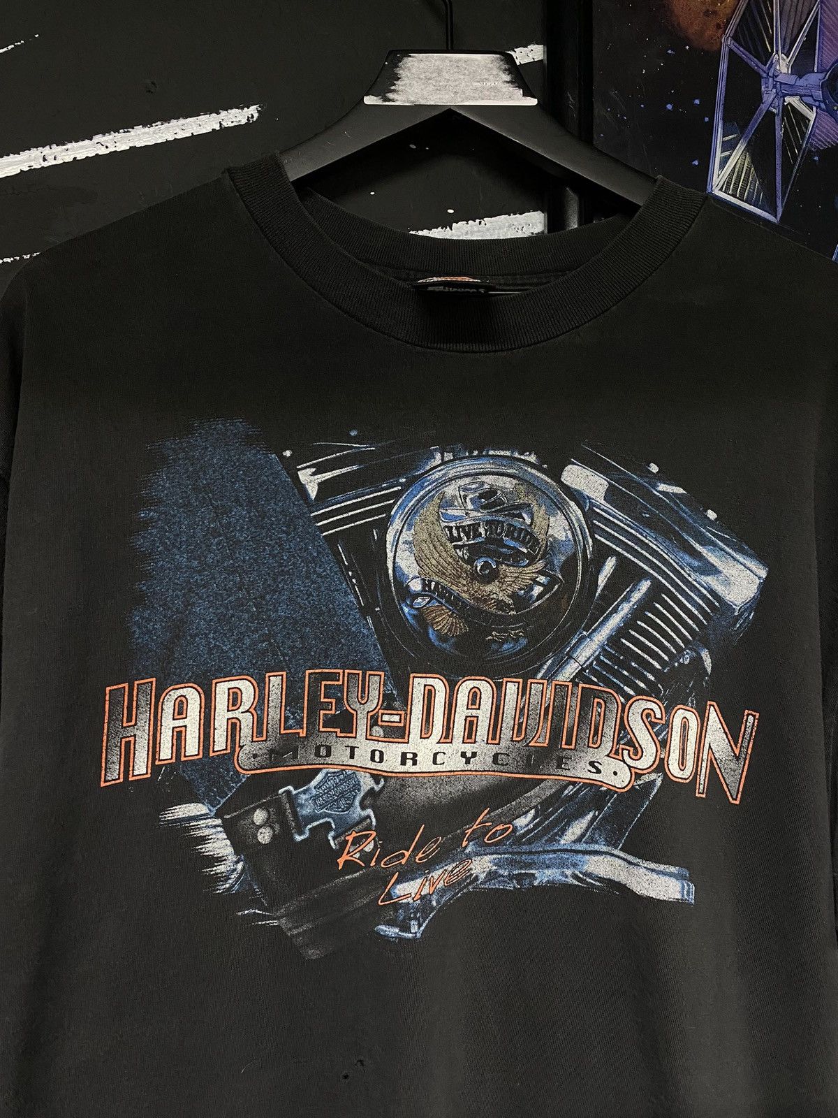 Harley Davidson × Vintage 90’s Vintage Harley Davidson Biker Tee Shirt XLarge Size US L / EU 52-54 / 3 - 3 Thumbnail
