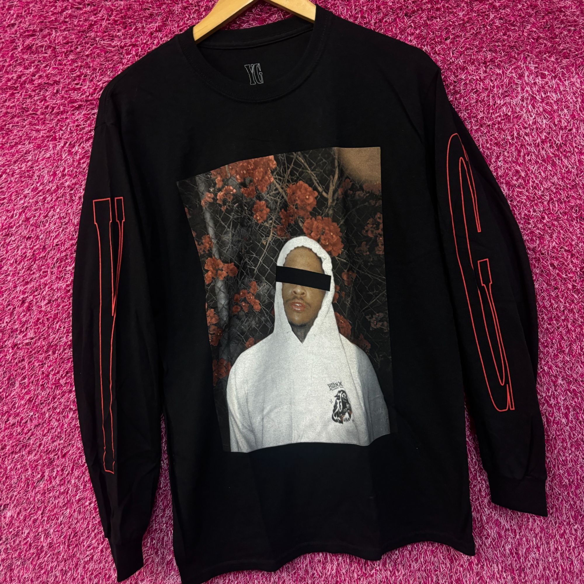 4HUNNID YG West Coast Rap Tshirt Long Sleeve Tshirt size Small Size US S / EU 44-46 / 1 - 3 Thumbnail