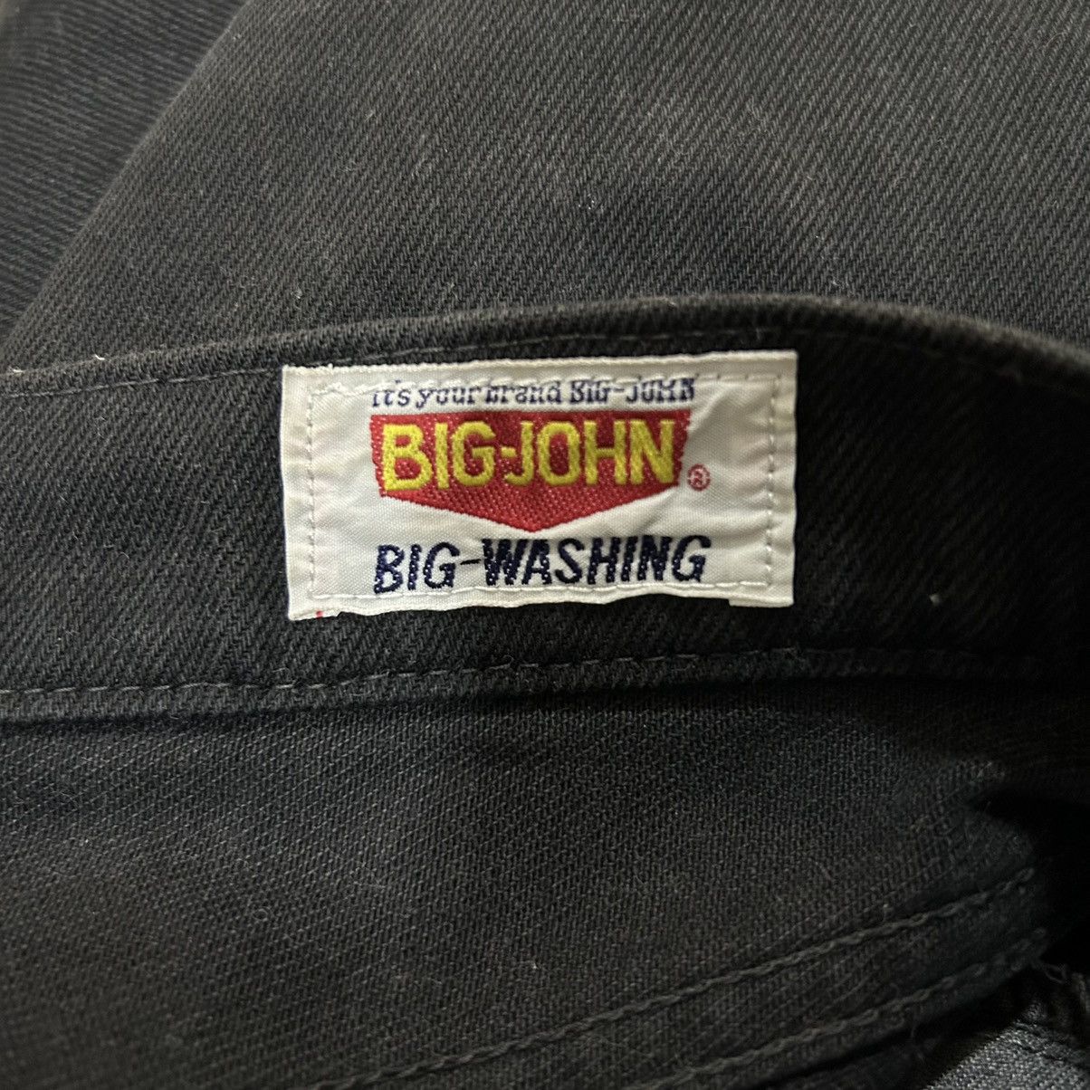 Vintage Vintage 90s Big John Flare Black Denim Size US 28 / EU 44 - 14 Thumbnail