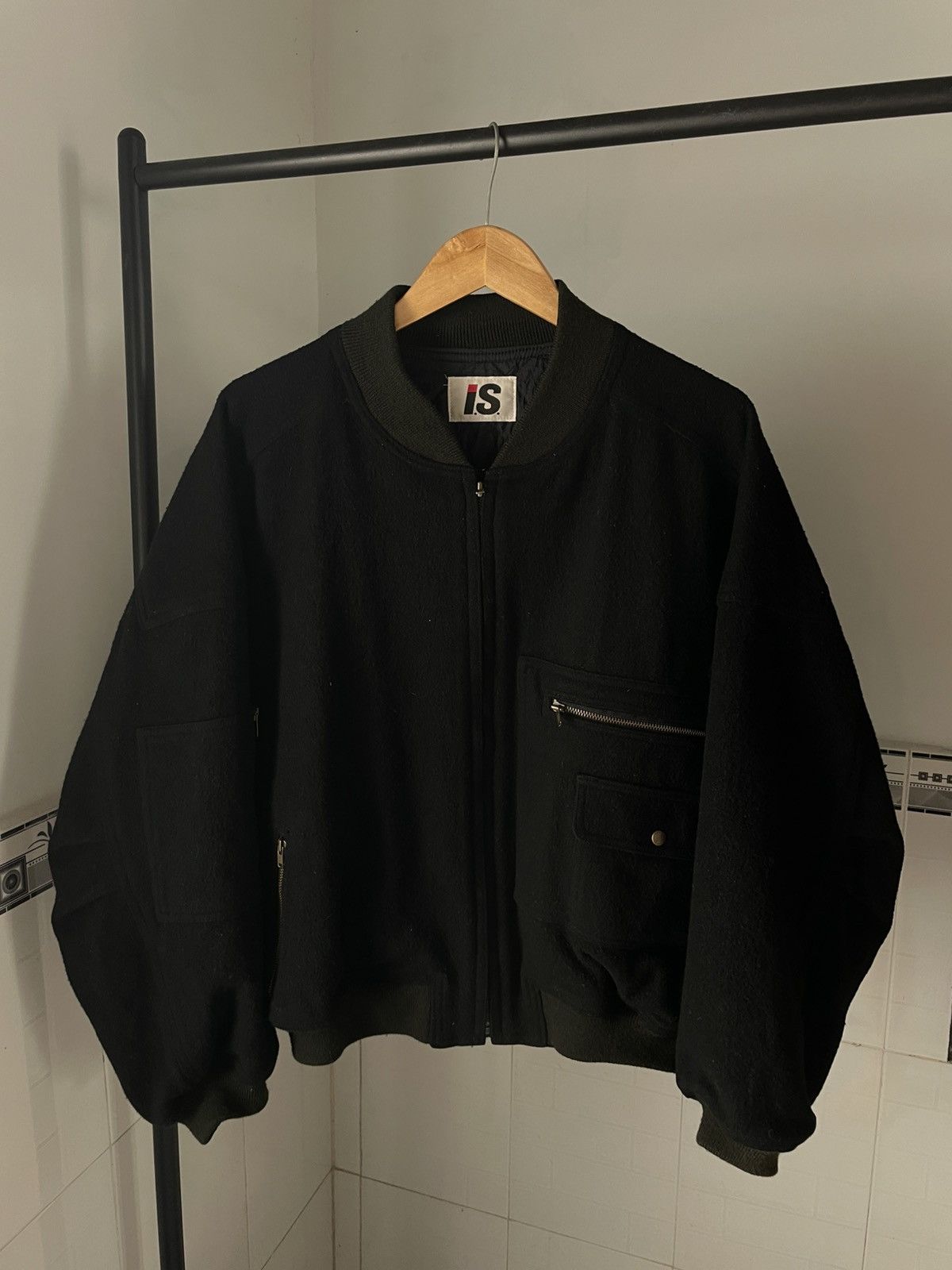 Issey Miyake Issey Miyake wool Bomber jacket Size US M / EU 48-50 / 2 - 2 Thumbnail