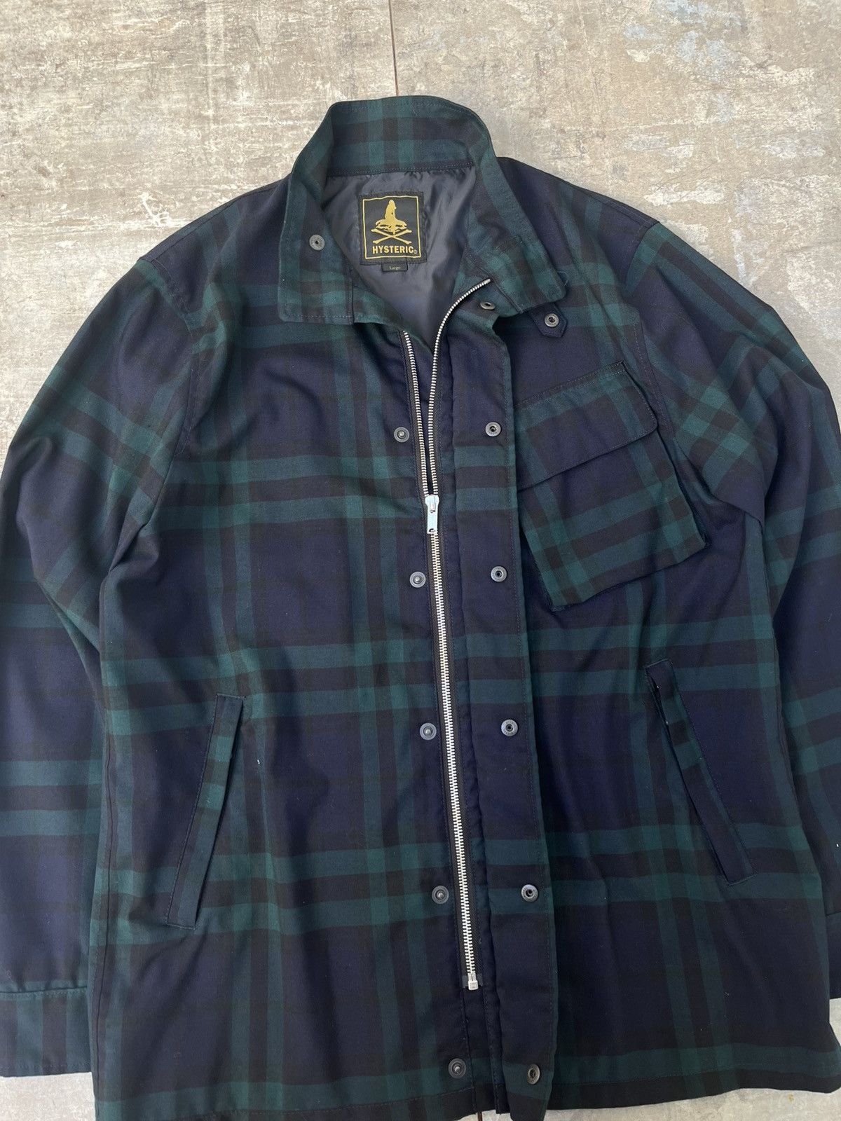 Hysteric Glamour Vintage Hysteric Glamour Plaid Slant Pocket Jacket Size US L / EU 52-54 / 3 - 4 Thumbnail