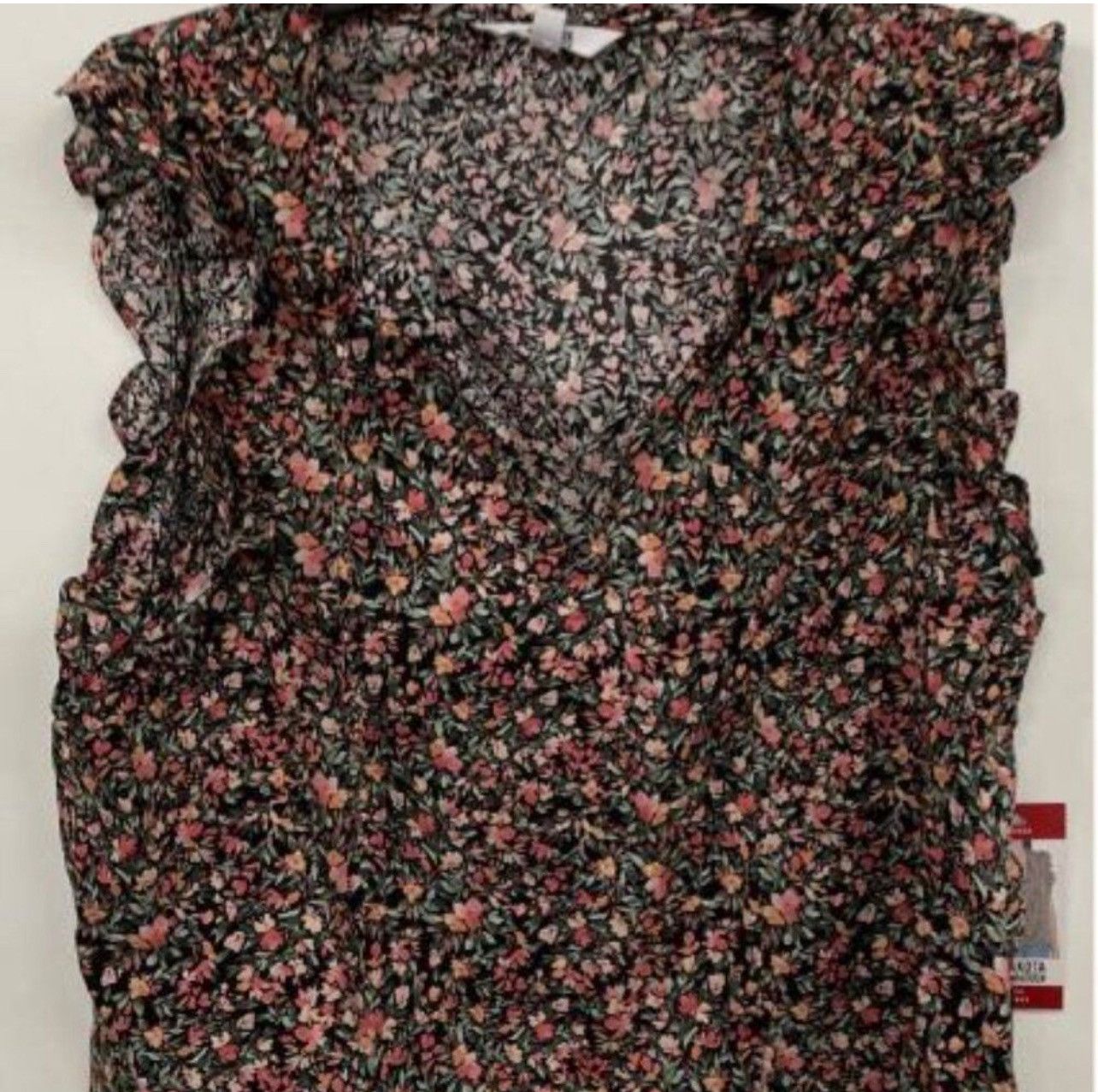 BB Dakota BB Dakota by Steve Madden Ditsy Floral Ruffle Tank Top Size XL / US 12-14 / IT 48-50 - 2 Thumbnail