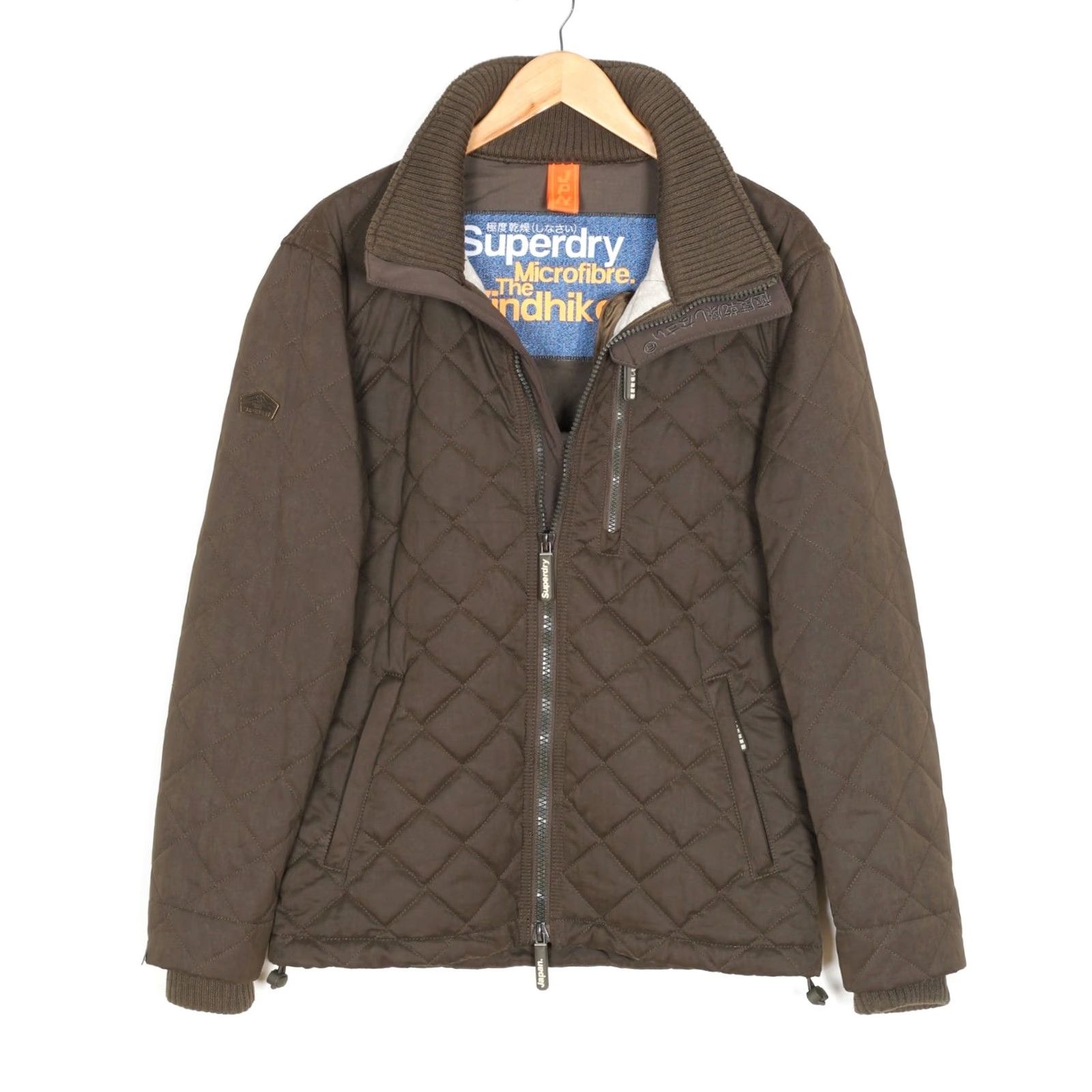 Superdry SUPERDRY The Windhiker Quilted Jacket Men L Olive Microfibre Windhiker Quilted Jacket Mens L Olive Size US L / EU 52-54 / 3 - 2 Thumbnail