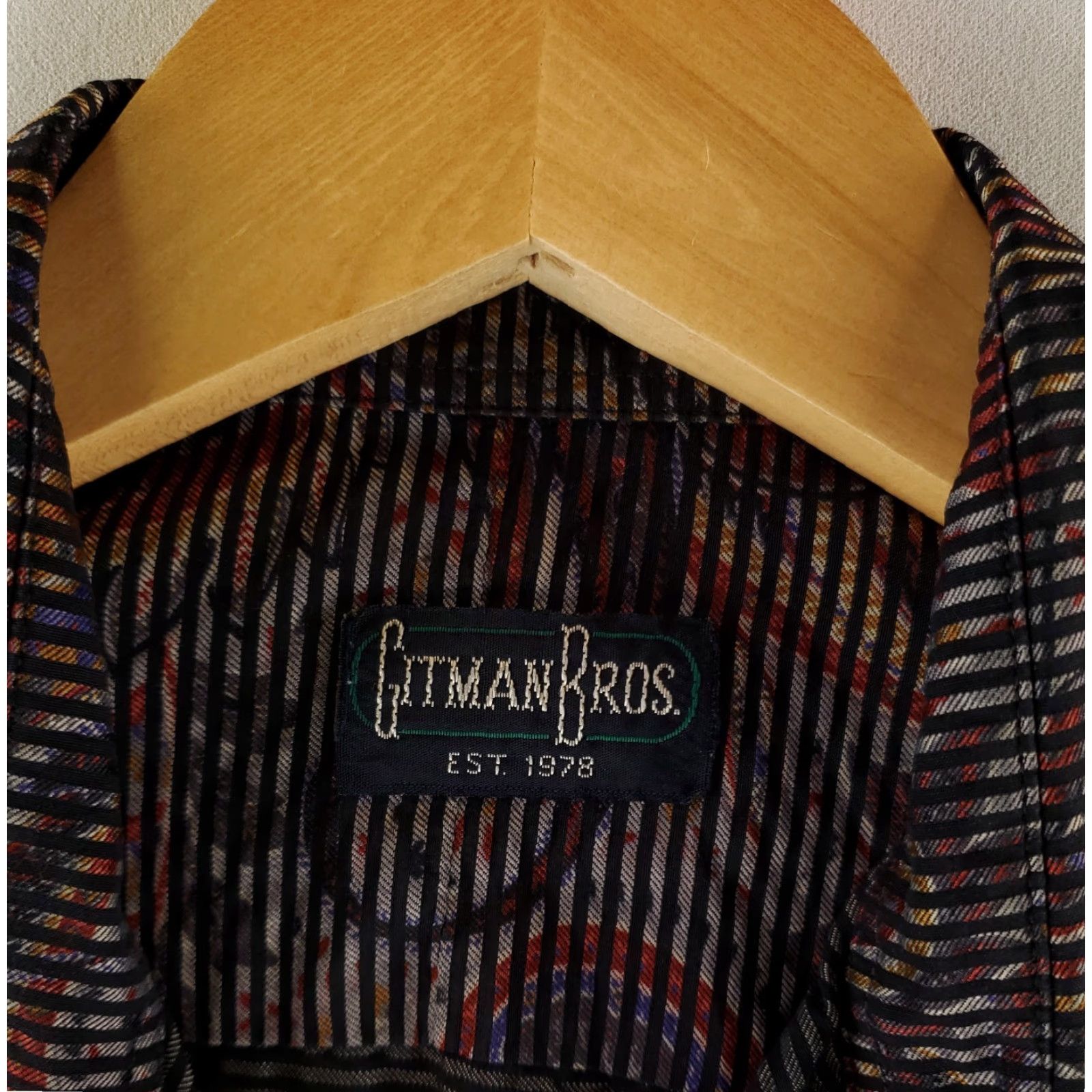 Vintage Gitman Bros Paisley Button Up Shirt Black Made USA Long Sleeve Mens M Size US M / EU 48-50 / 2 - 2 Thumbnail