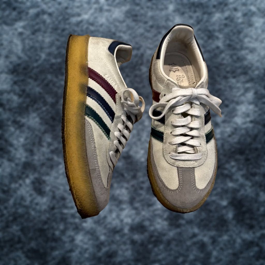 Adidas Kith Ronnie Fieg Clarks Adidas 8th Street Samba Kithmas Men’s Size US 7 Shoes, Ivory, adidas Samba, Suede, Low Top, Vintage: No, Black? Size US 7 / EU 40 - 1 Thumbnail