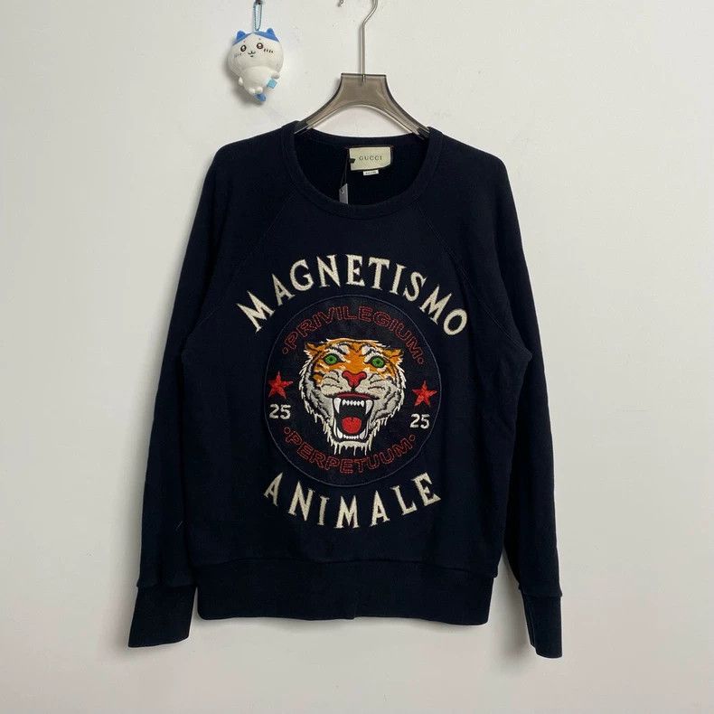 Gucci Gucci Tiger head slogan sweatshirt 2502-Nextarrow Size US M / EU 48-50 / 2 - 1 Thumbnail