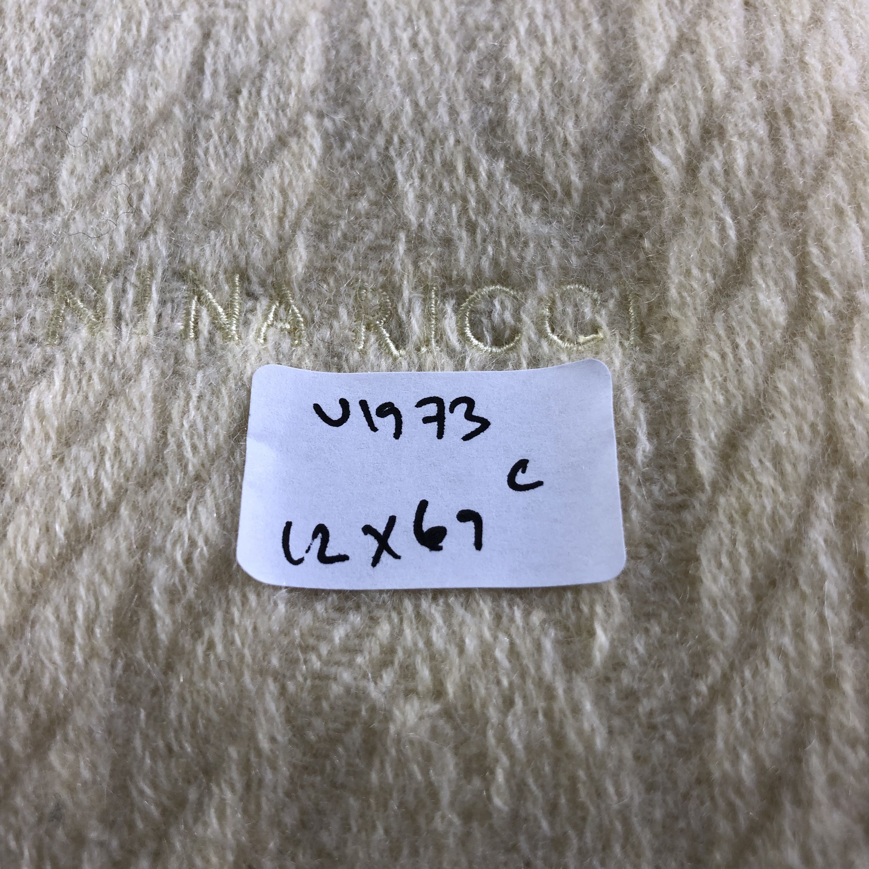 Nina Ricci Nina Ricci Cashmere Scarf Muffler V1973 Size ONE SIZE - 6 Thumbnail