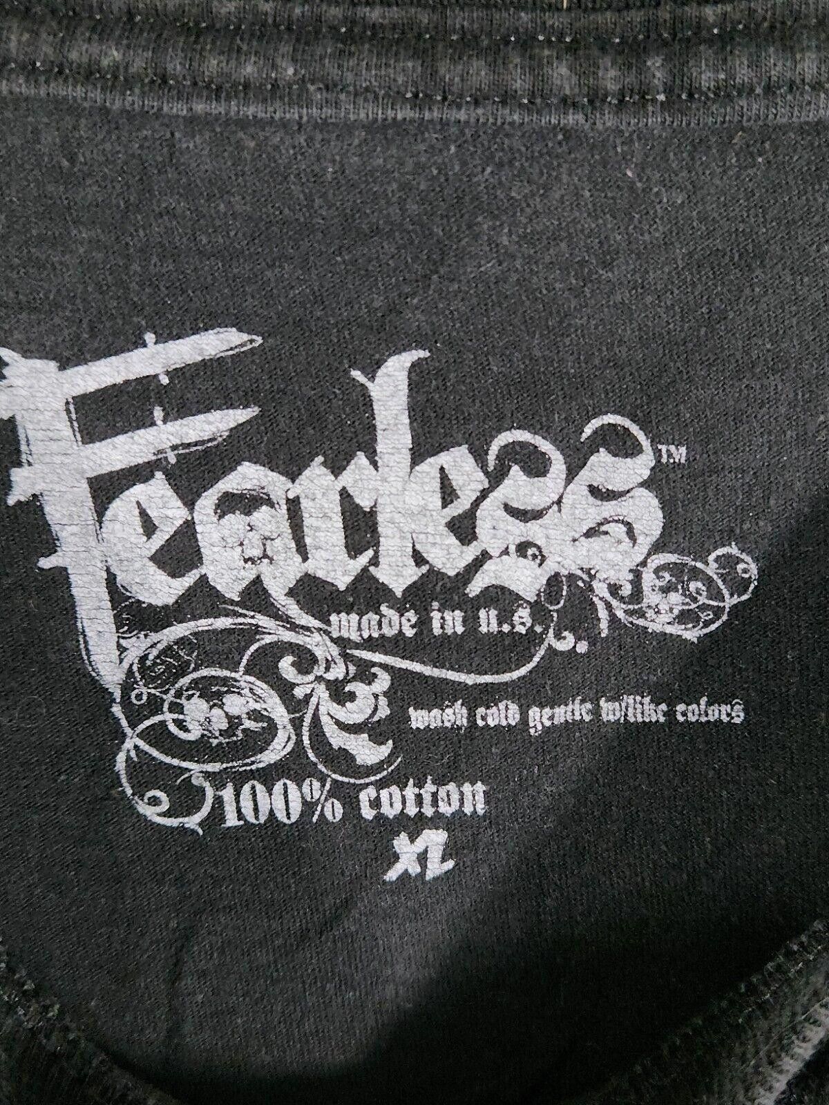 Designer Fearless Skull Skeleton Kings Only T-Shirt Graphic Men’s XL Size US XL / EU 56 / 4 - 3 Thumbnail