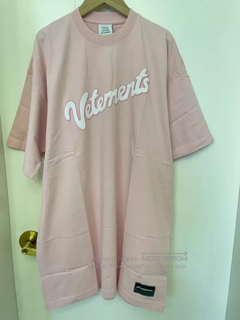 Vetements Vetements Pink Oversized Short Sleeve T-Shirt Size US XS / EU 42 / 0 - 1 Thumbnail