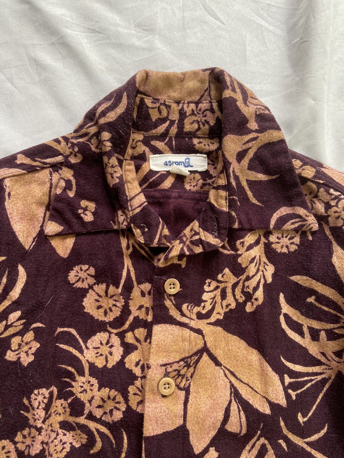 45rpm 45RPM PATTERN BUTTON DOWN SHIRT Size US S / EU 44-46 / 1 - 8 Thumbnail
