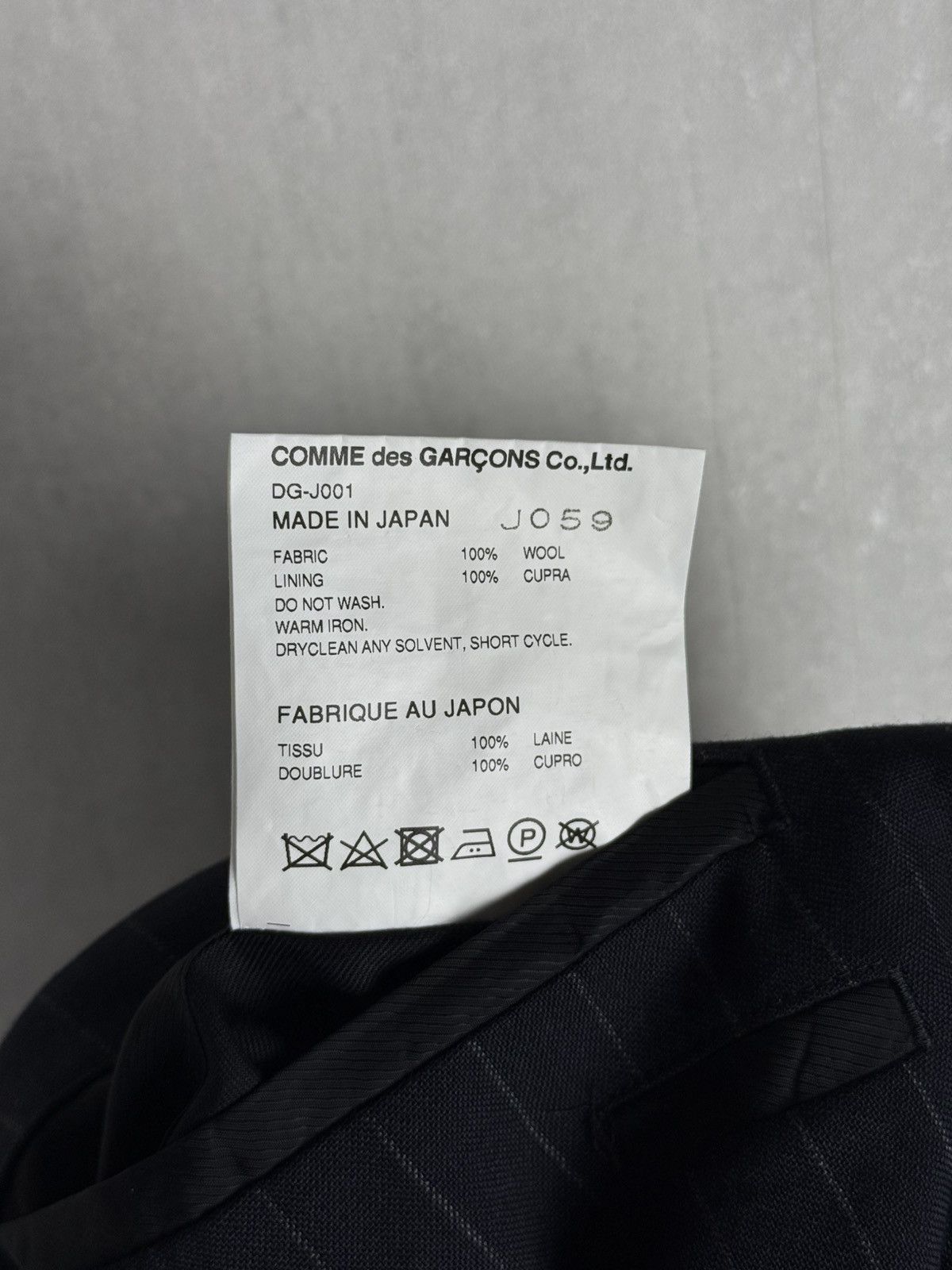 Comme des Garcons Comme Des Garcons Homme Deux 3 Buttons Wool Blazer Jacket Size US M / EU 48-50 / 2 - 18 Thumbnail
