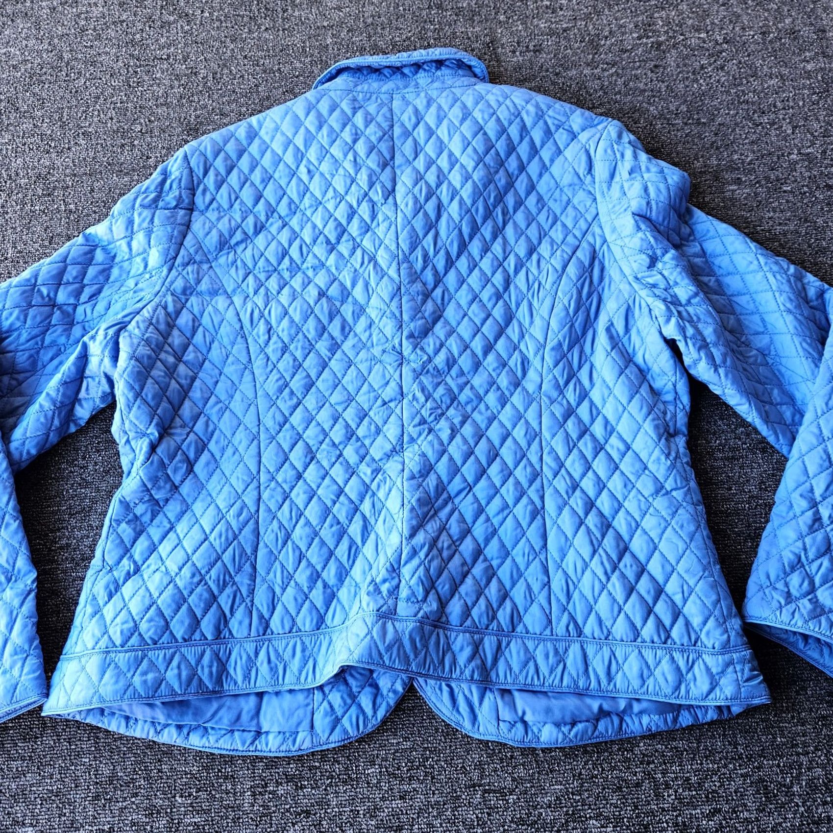 Pendleton VINTAGE Pendleton Diamond Quilted Jacket Blue Lightweight Womens XL Button Snap Clothing Size XL / US 12-14 / IT 48-50 - 7 Thumbnail