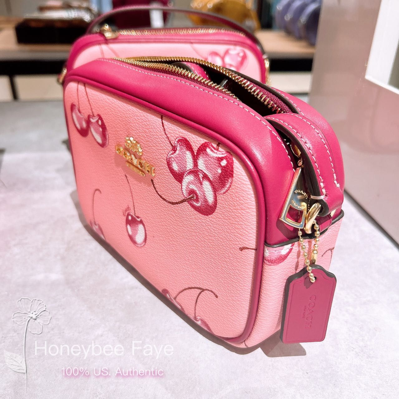 Mini Jamie Camera Bag With Cherry Print CR173