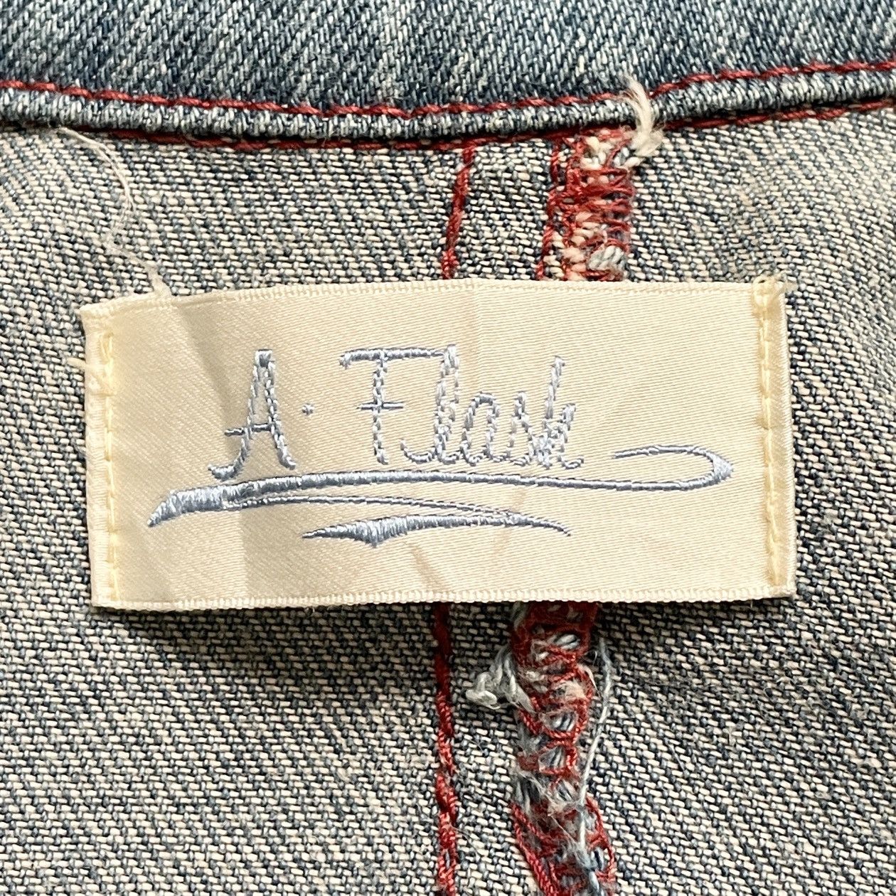 Japanese Brand × Vintage Vintage Japanese Brand A.flask Denim Jacket 1990s Size US M / EU 48-50 / 2 - 9 Thumbnail