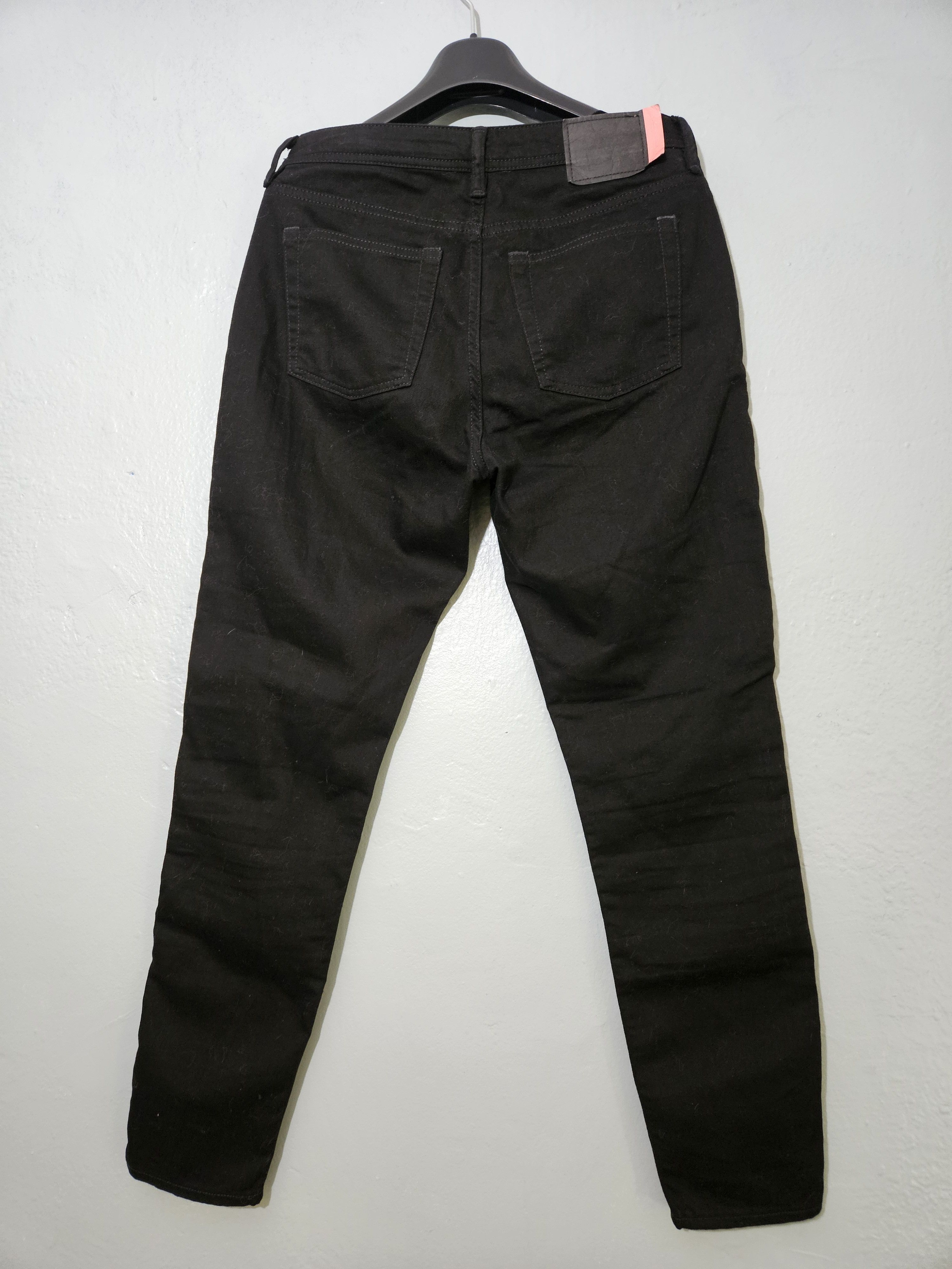 Acne Studios Climb Stay Black Stretch Fit Blå Konst Black Denim Jeans Size US 28 / EU 44 - 1 Thumbnail