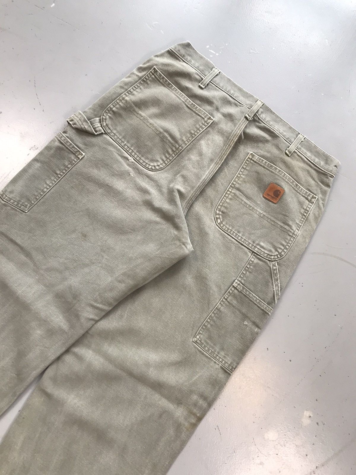 Carhartt × Vintage Vintage Carhartt B11 moss green denim pant Size US 34 / EU 50 - 11 Thumbnail