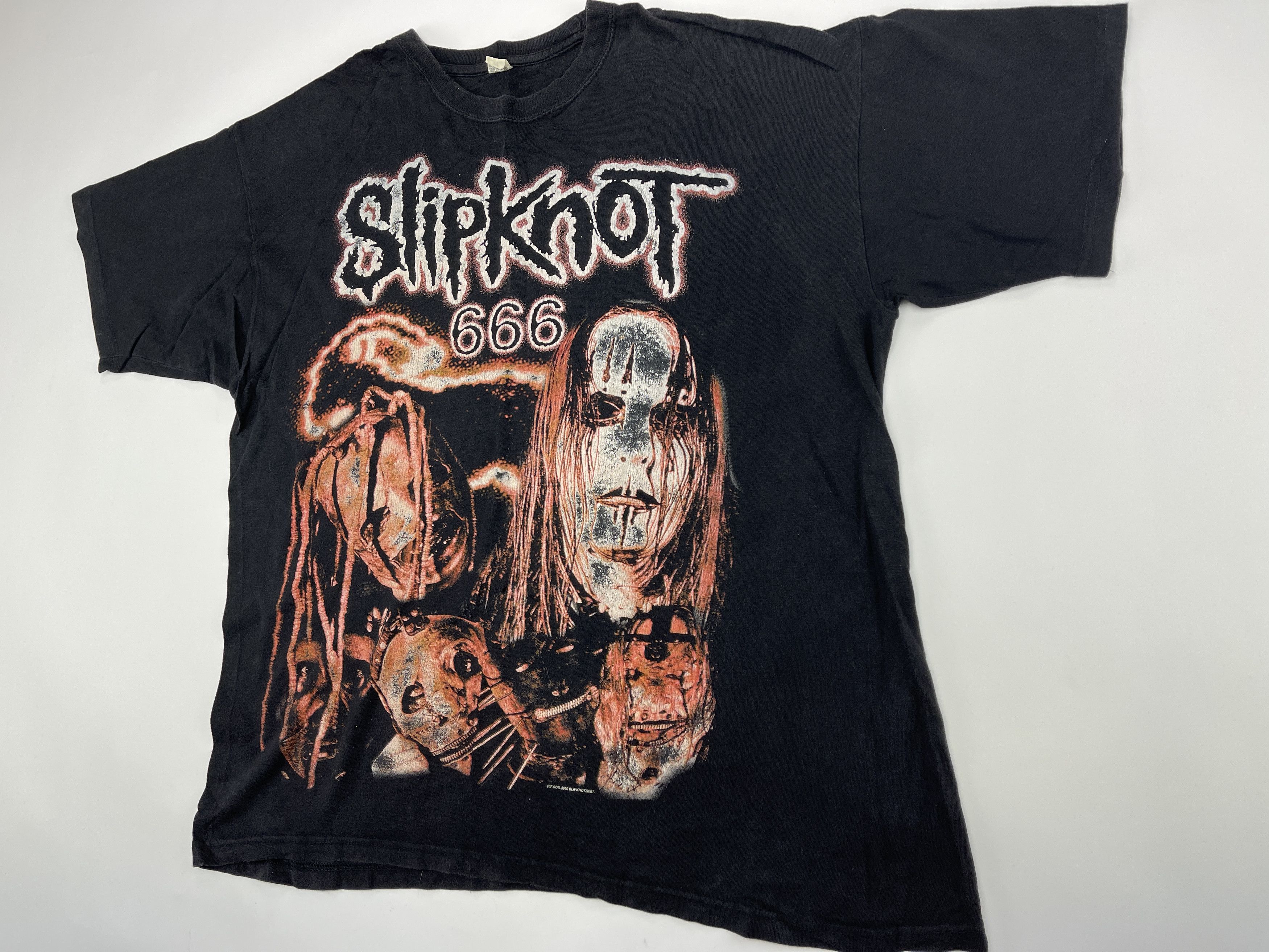 Band Tees × Slipknot Vintage Slipknot T-Shirt, Iowa World Tour 2001, 90s Rock XXL Size US XXL / EU 58 / 5 - 4 Thumbnail