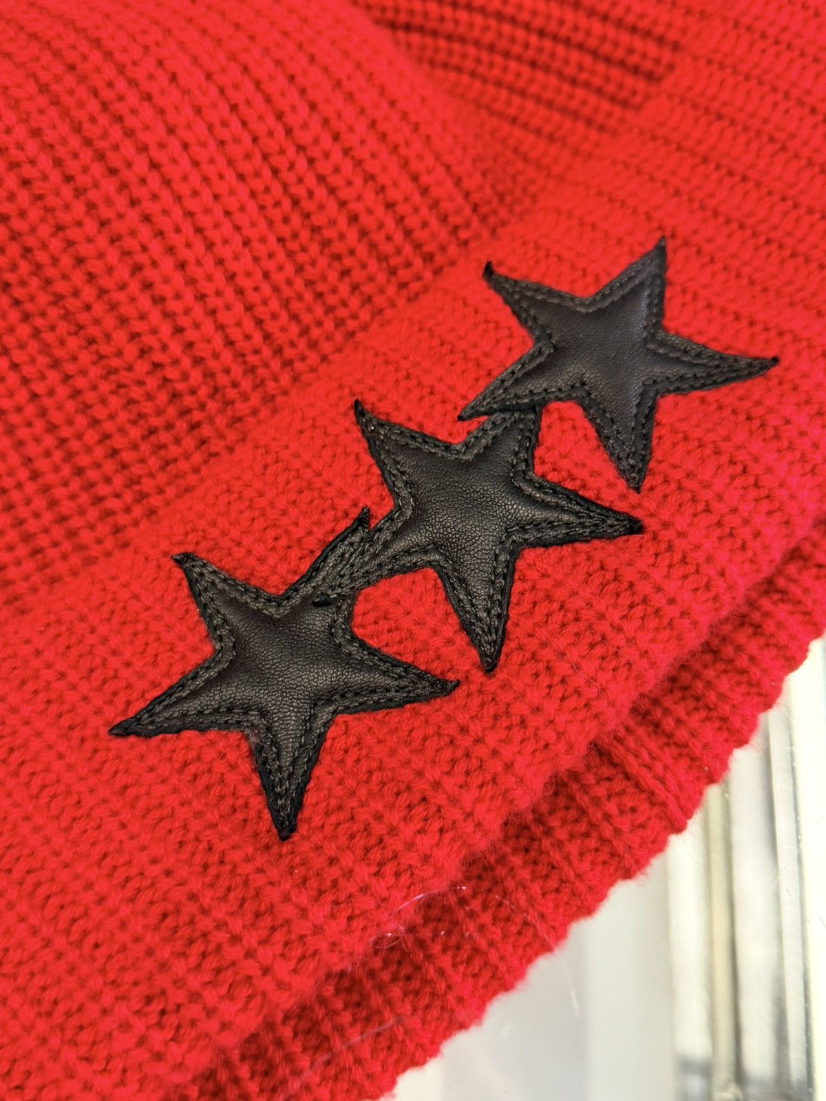 Chrome Hearts Chrome Hearts Triple Star Patch Beanie Size ONE SIZE - 5 Thumbnail