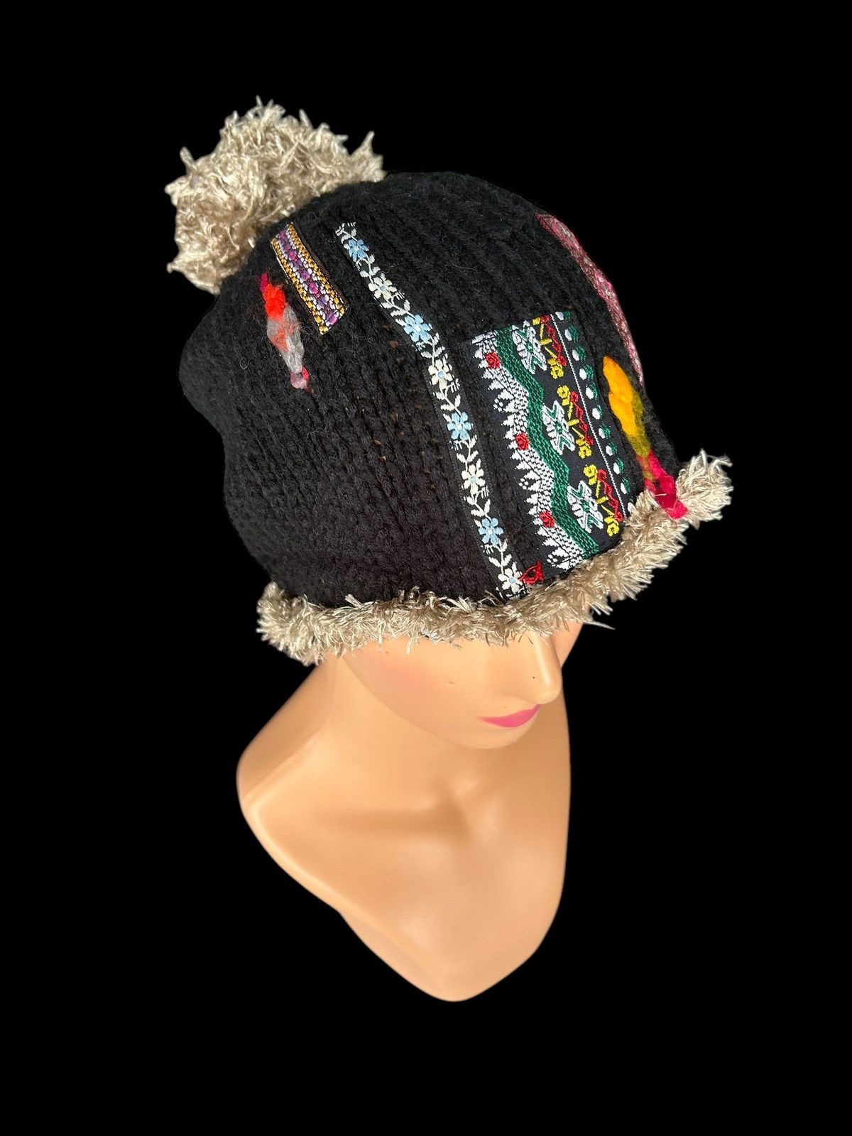 Japanese Brand × Kapital × Vintage Rare Crochet Knitt Custom Beanie Hats Size ONE SIZE - 5 Thumbnail