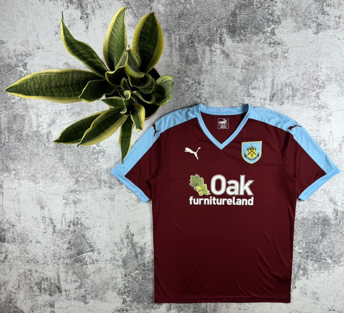 Puma Burnley 2015 2016 Home Men’s Large Size Puma Soccer Football Kit T Shirt Jersey Size US L / EU 52-54 / 3 - 1 Thumbnail