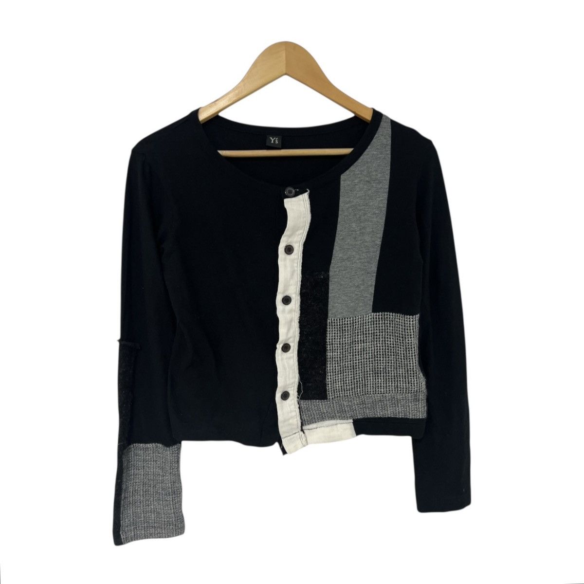 Yohji Yamamoto Yohji yamamot patchwork longsleeve Size S / US 4 / IT 40 - 1 Thumbnail