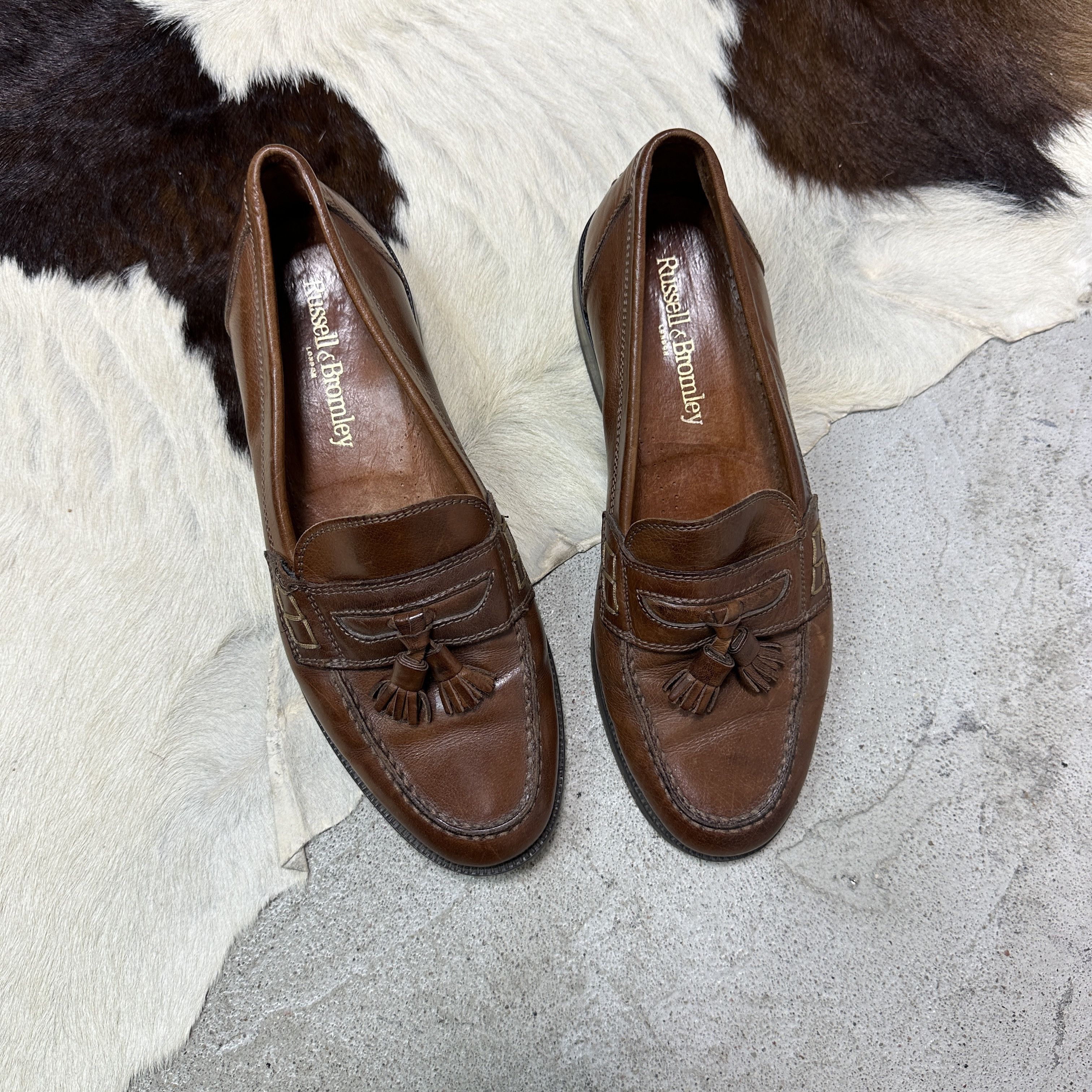 Russell & Bromley Vintage Avant Garde Leather Russell & Bromley Loafers Y2K Size US 9 / EU 42 - 2 Thumbnail